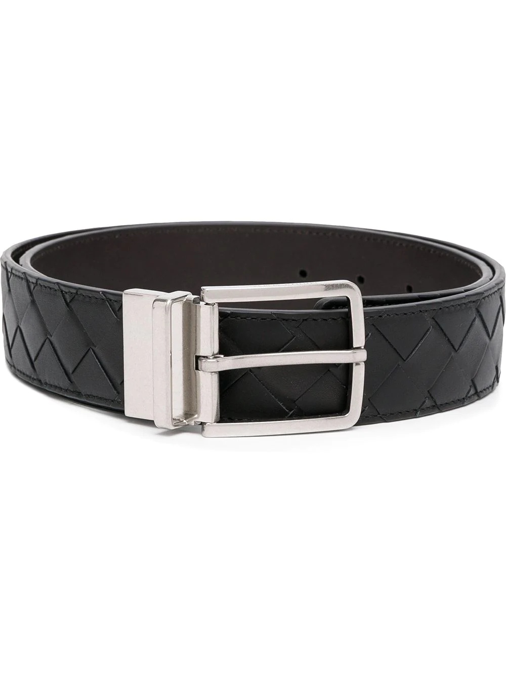 Intrecciato leather belt - 1