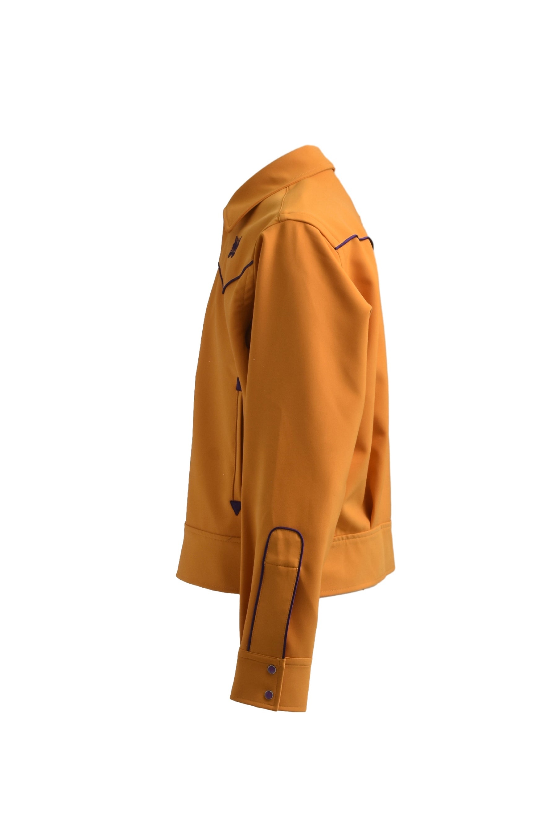PIPING COWBOY JAC - PE/PU DOUBLE CLOTH / GOLD - 3