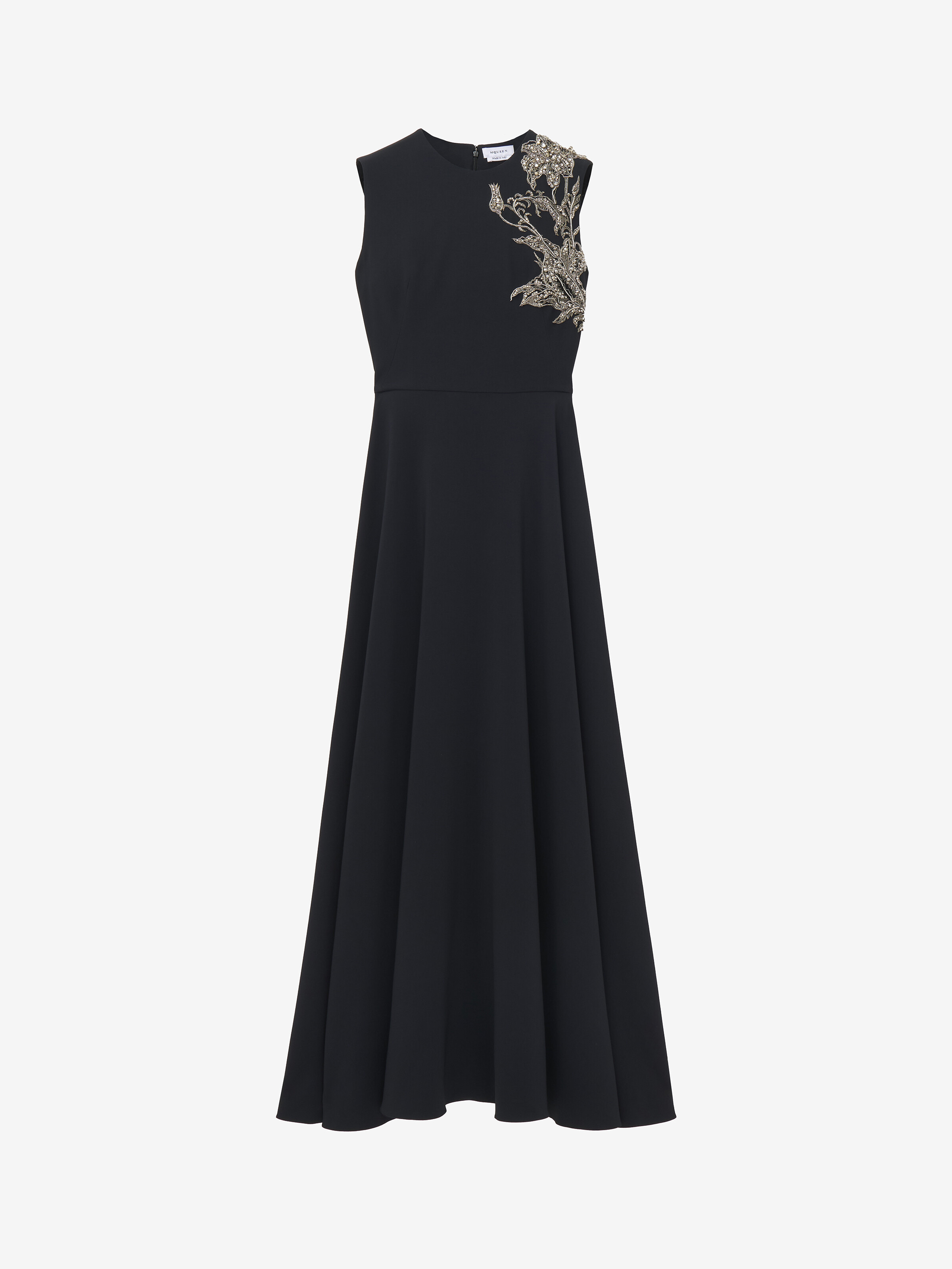 Silver Tattoo Asymmetric Dress - 1