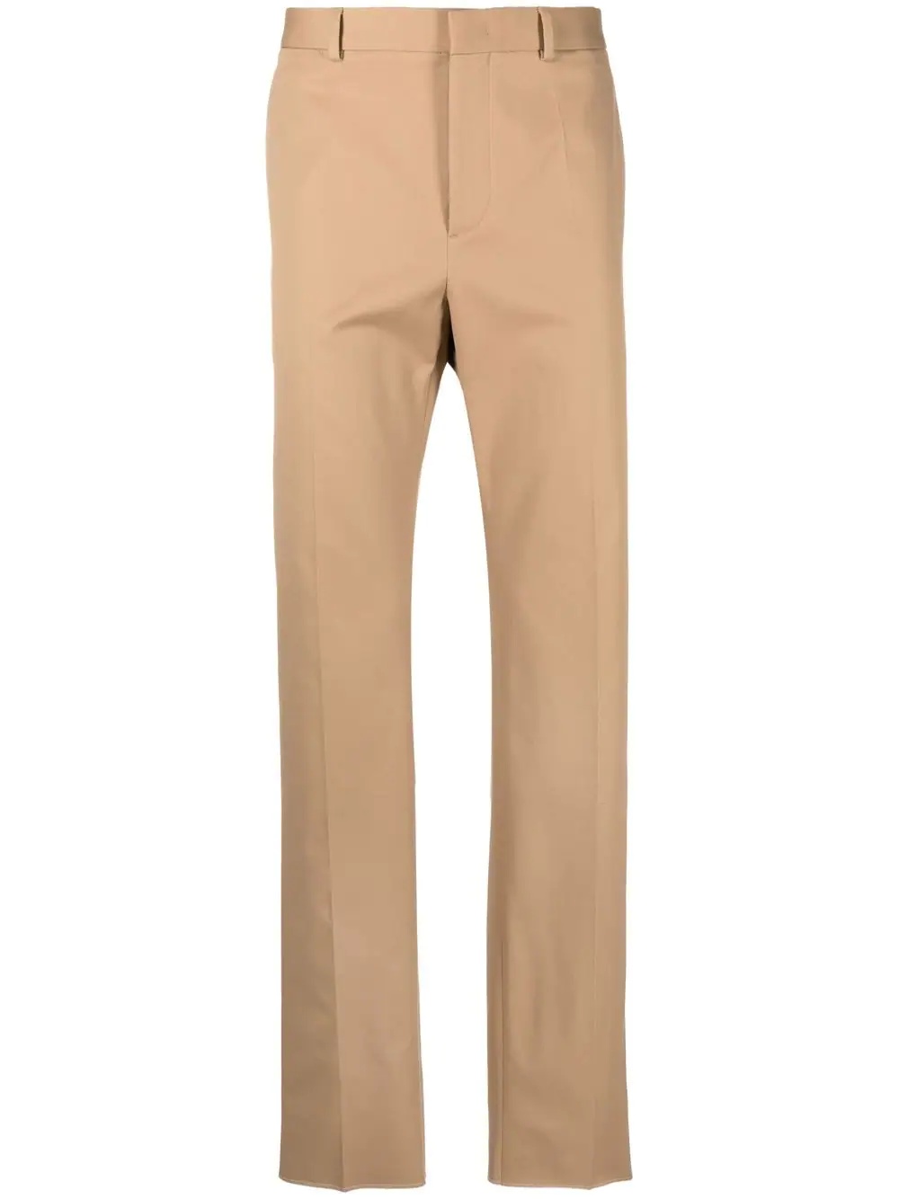 pressed-crease cotton chinos - 1