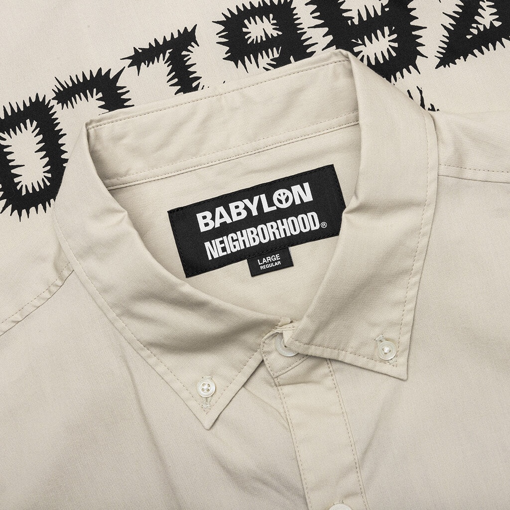 NEIGHBORHOOD X BABYLON BD SHIRT SS-1 - BEIGE - 4