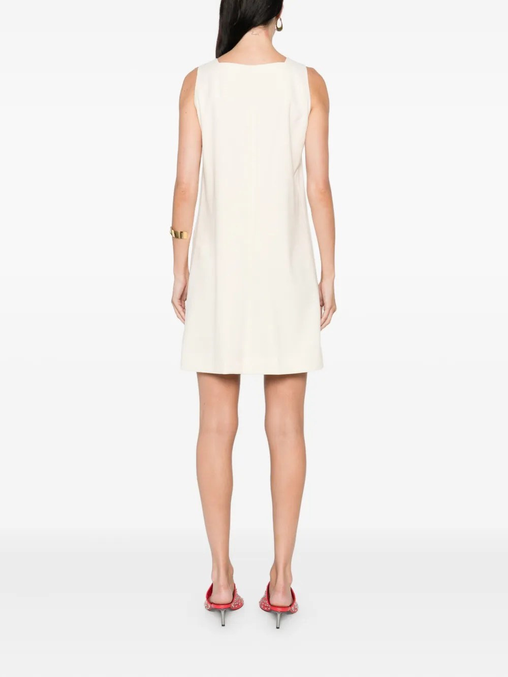 WOOL SHORT APRON DRESS - 3