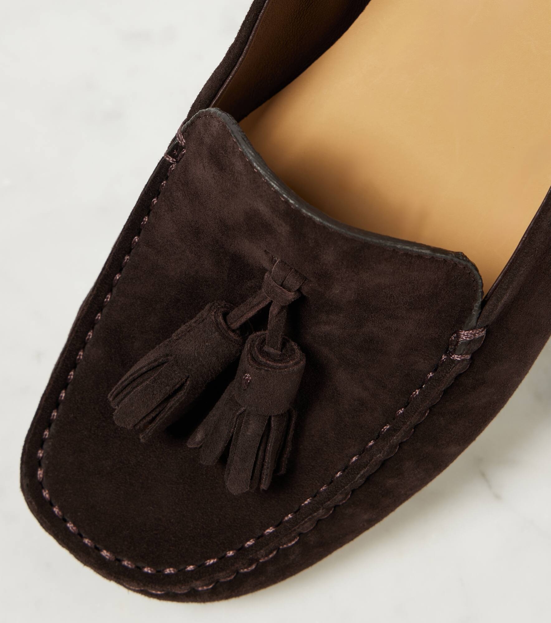 Dot suede moccasins - 5