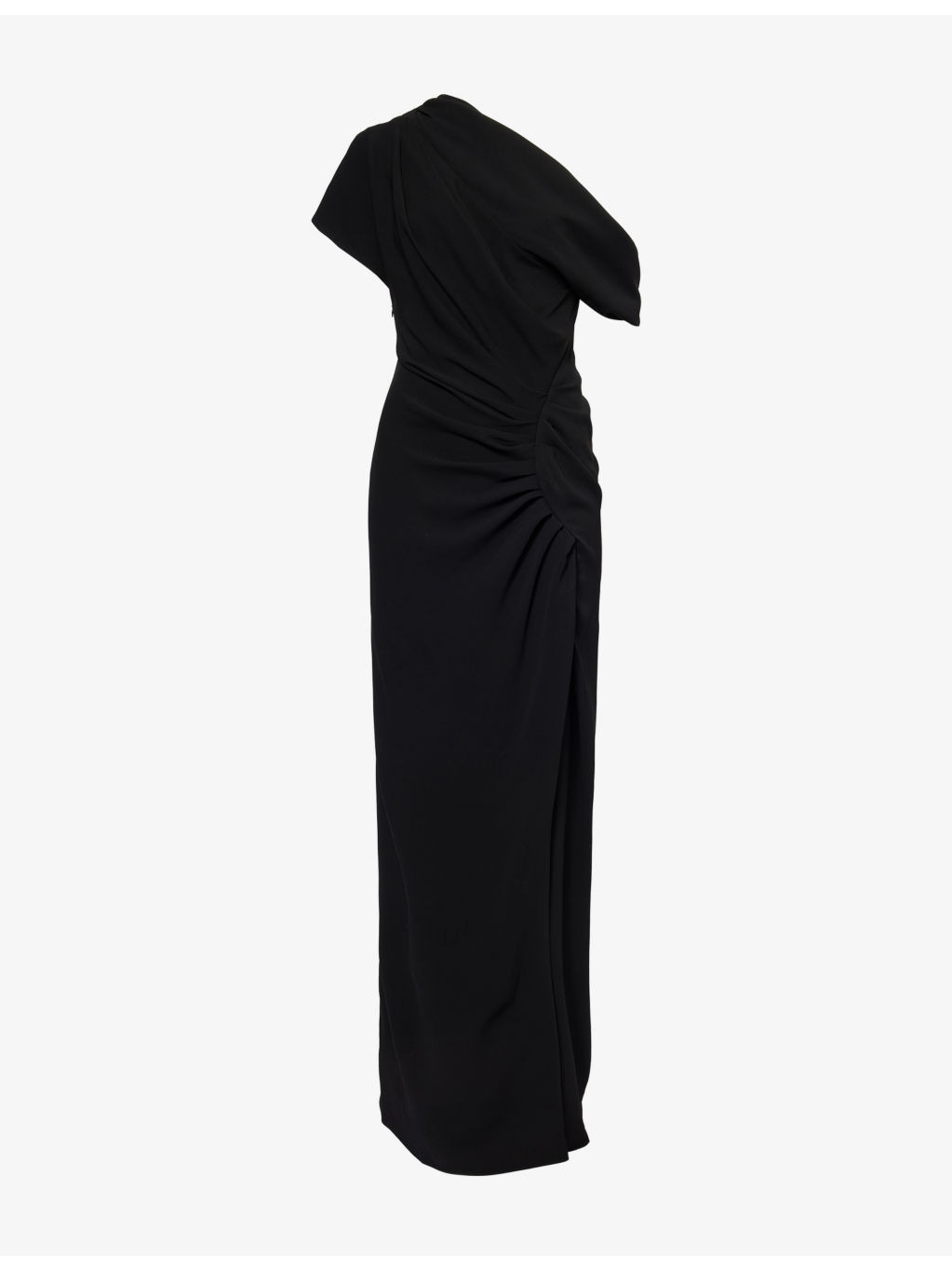 Kally Draped Woven Midi Dress - 1