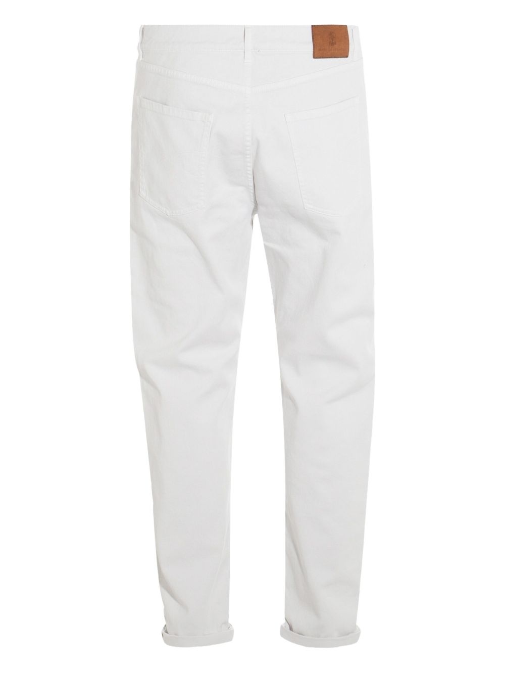 logo-patch tapered trousers - 2