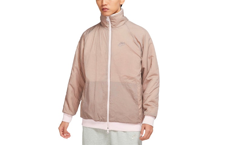 Nike Big Swoosh Reversible Boa Jacket (Asia Sizing) 'Soft Pink Oxford' BQ6546-640 - 2