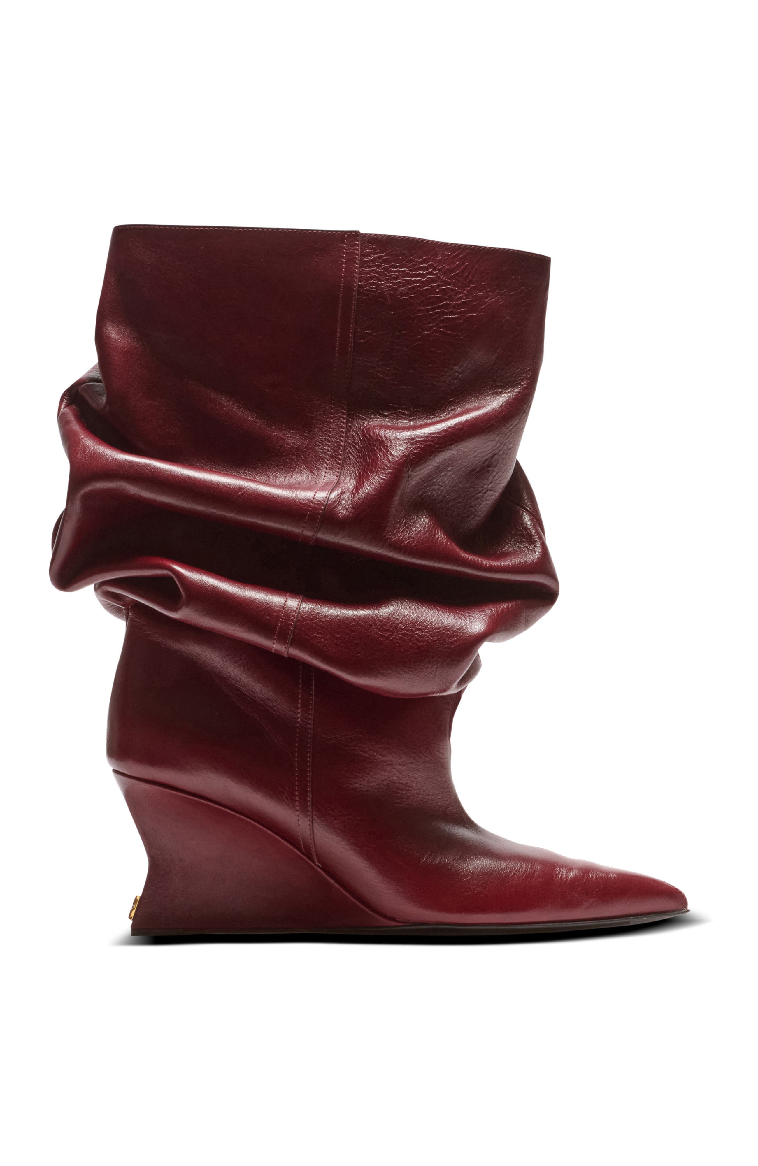 Balmain Wedge Ankle Boots in Brown at Nordstrom - 4