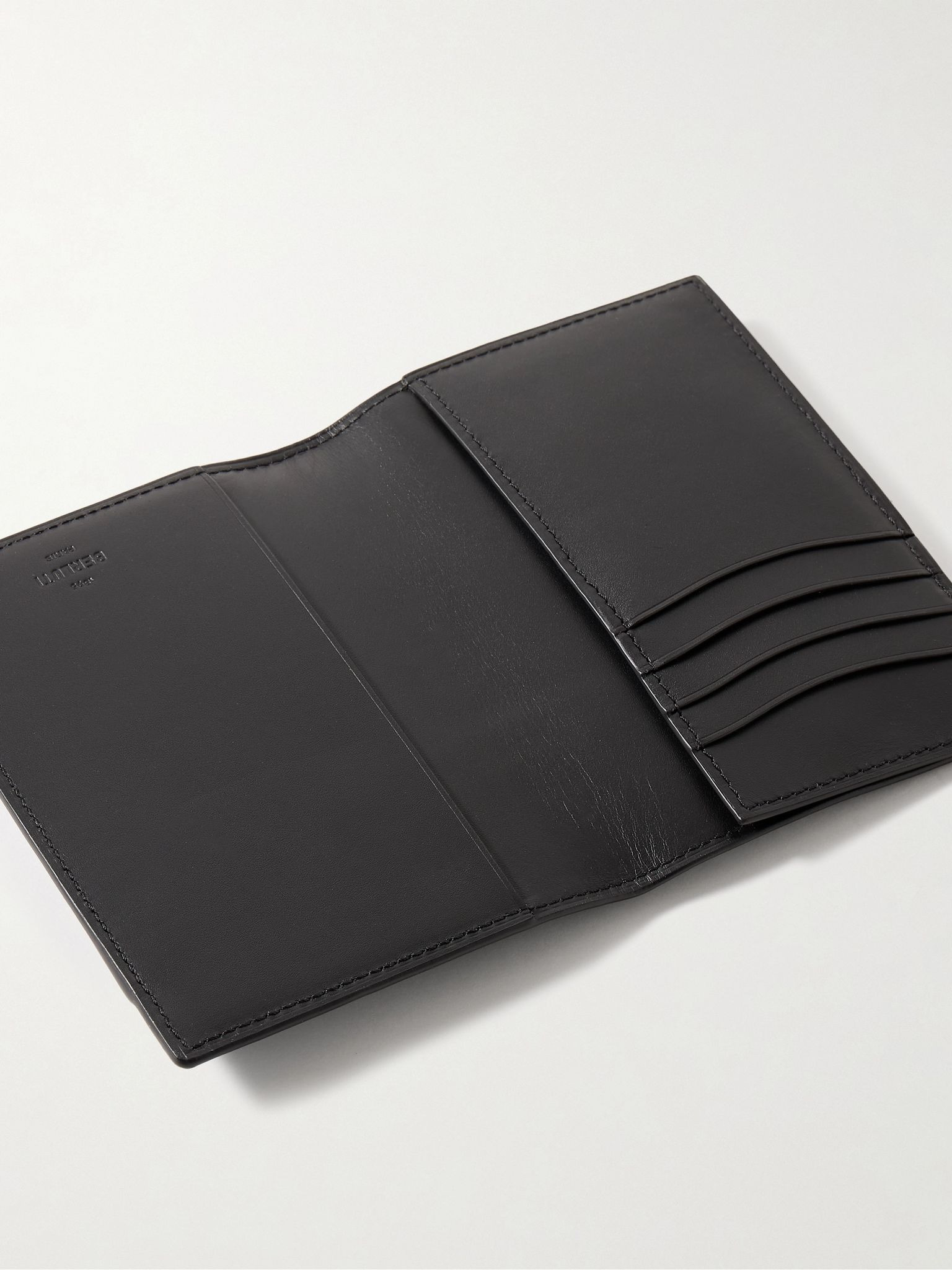 Escale Neo Scritto Venezia Leather Passport Cover Blue - 4