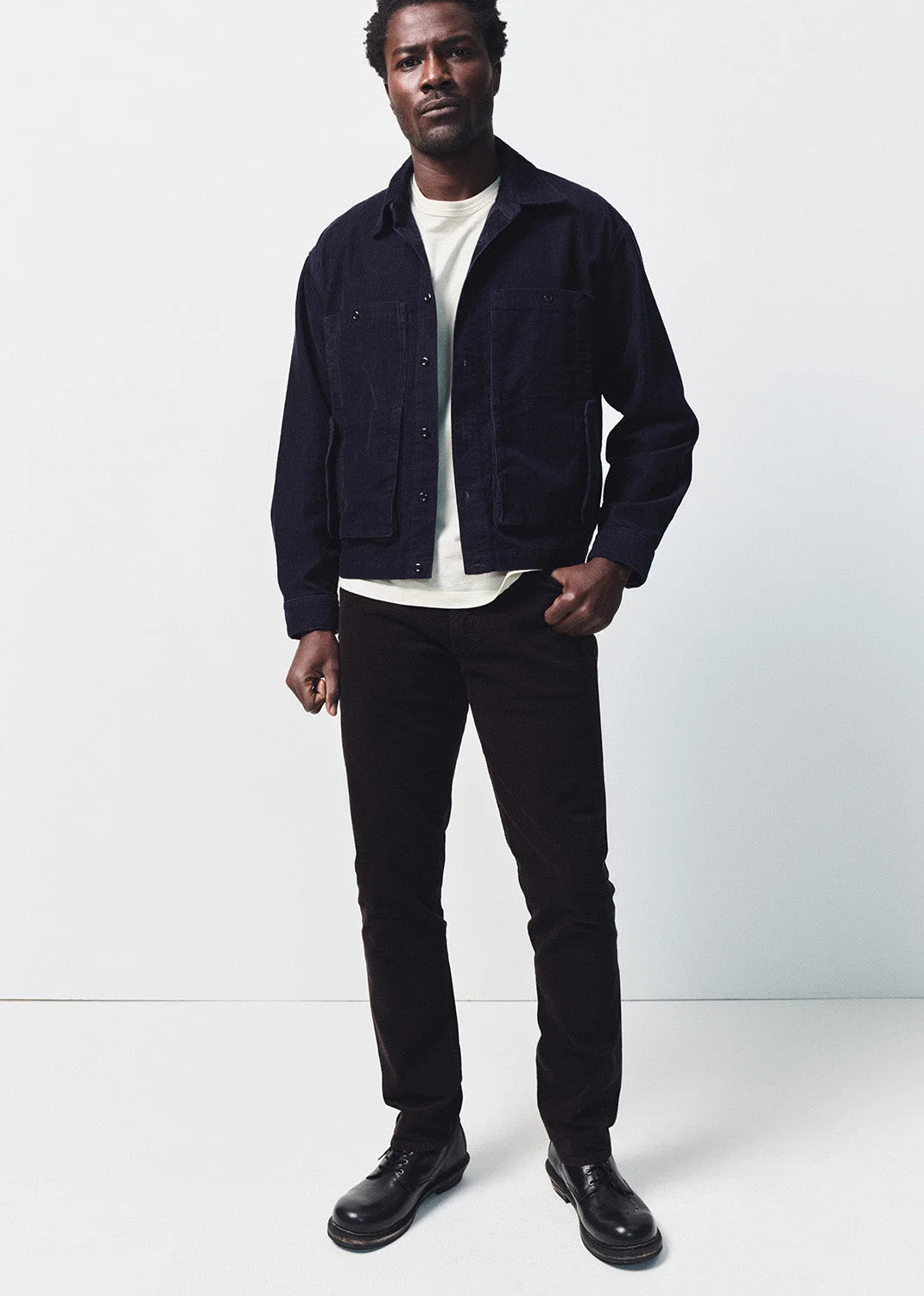 Gage Slim Straight Stretch Corduroy
In Dark Espresso - 1