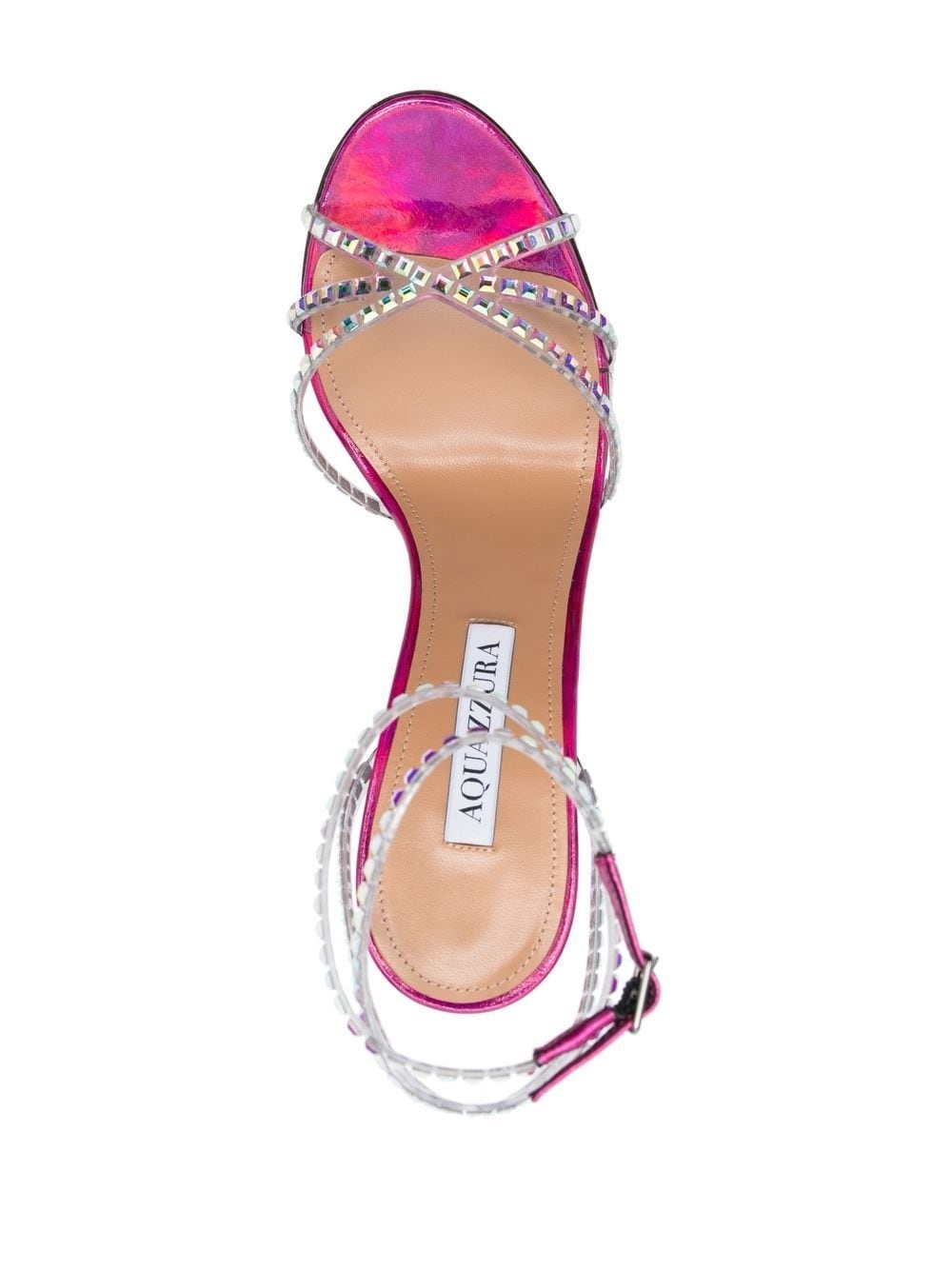 gem-embellished 110mm heeled sandals - 4