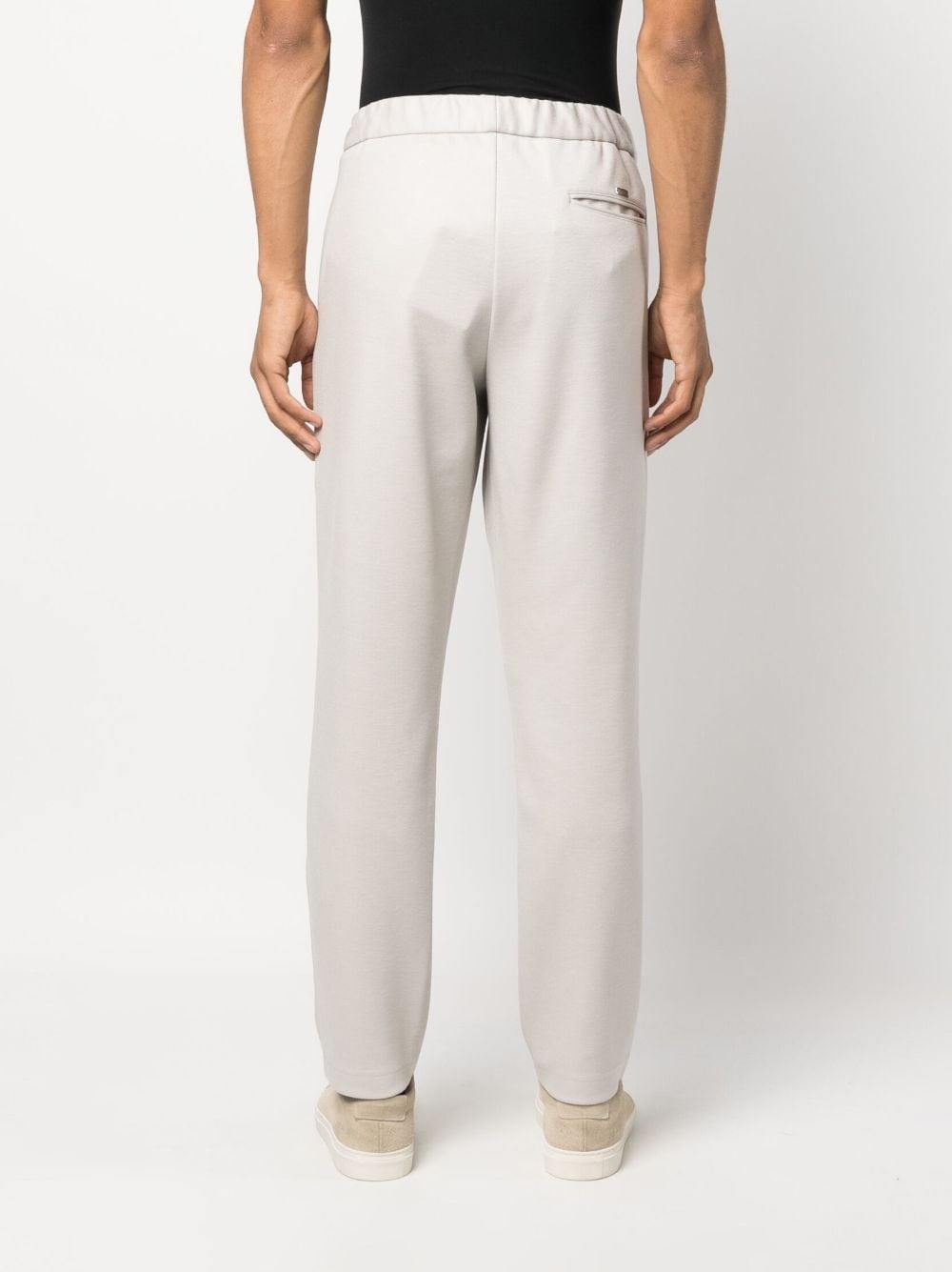 drawstring straight-leg trousers - 4