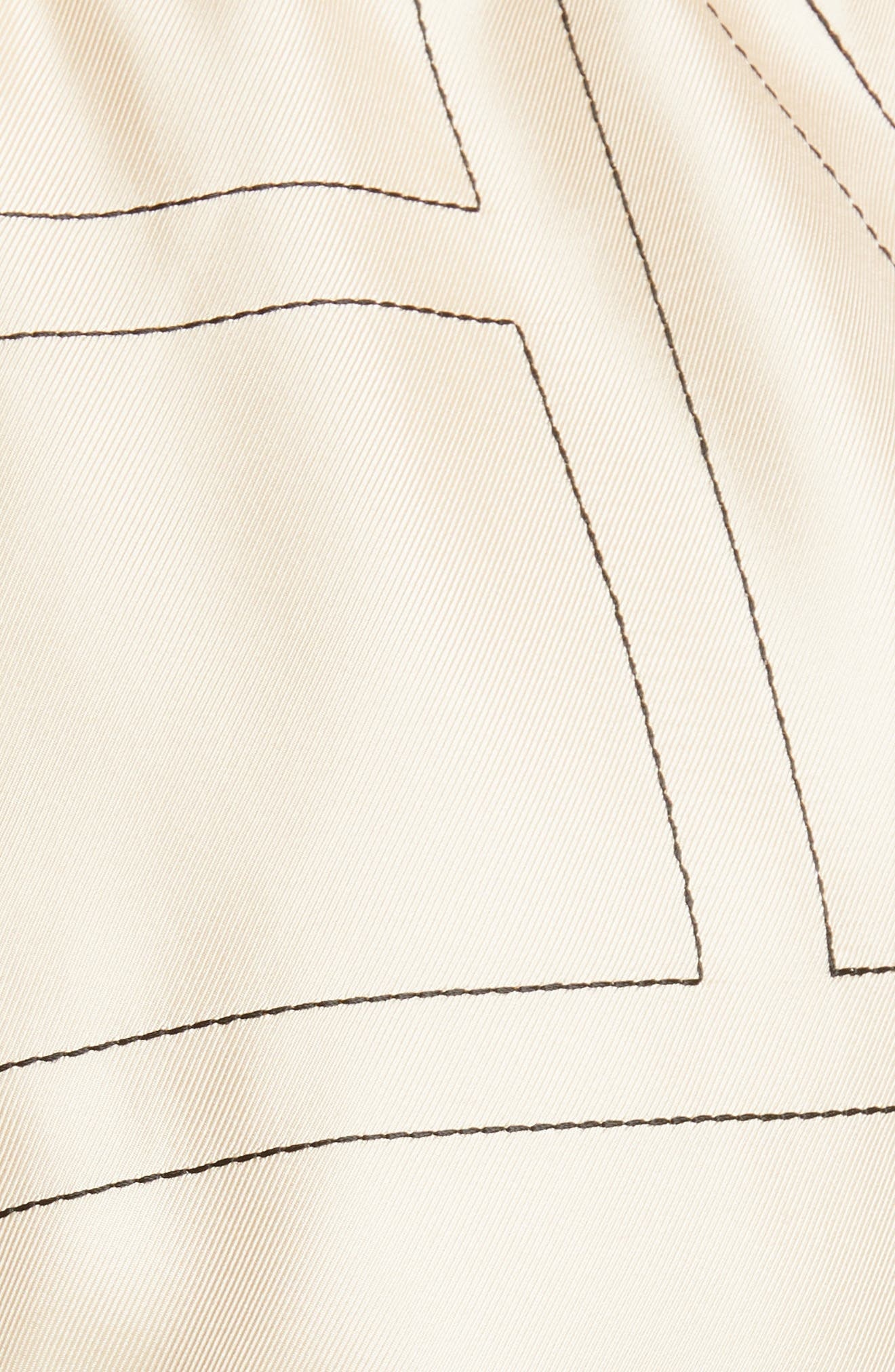 TOTEME Monogram Pull-On Silk Shorts in Ivory Monogram at Nordstrom - 6