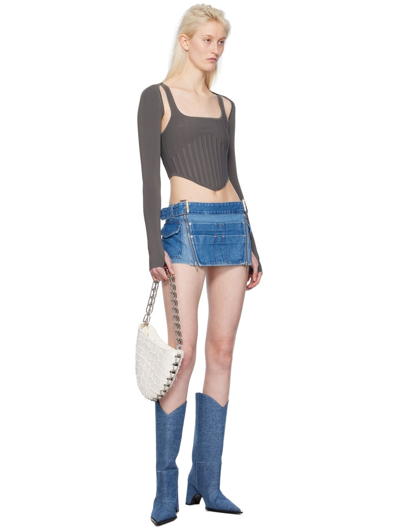 Dion Lee Ventral two-part corset top outlook