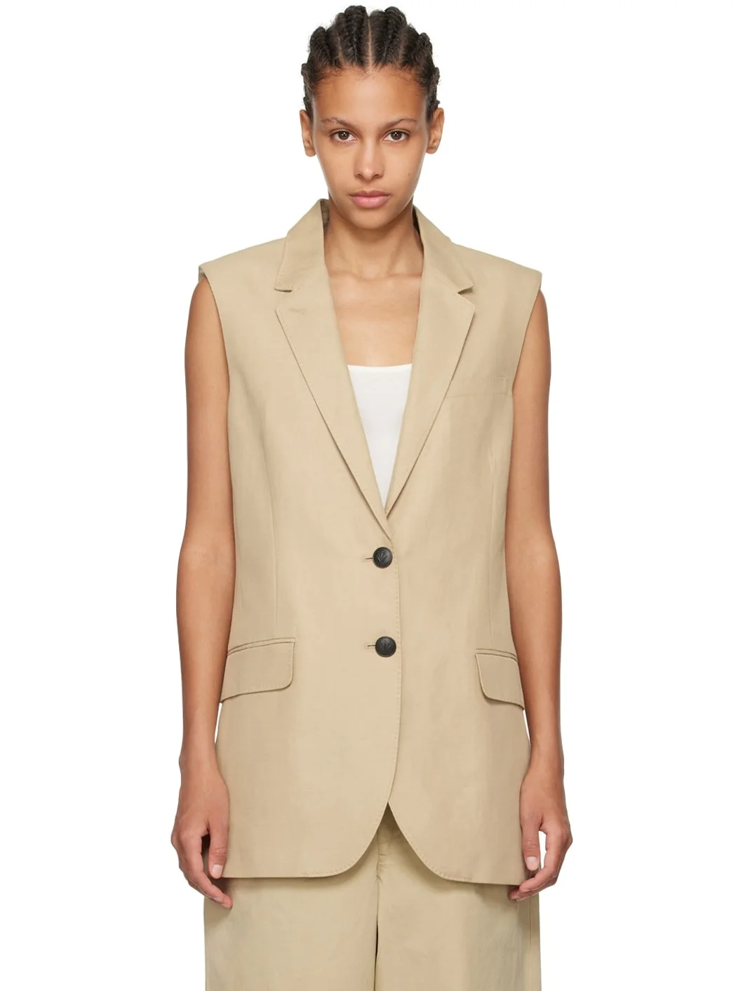 Beige Odessa Vest - 1