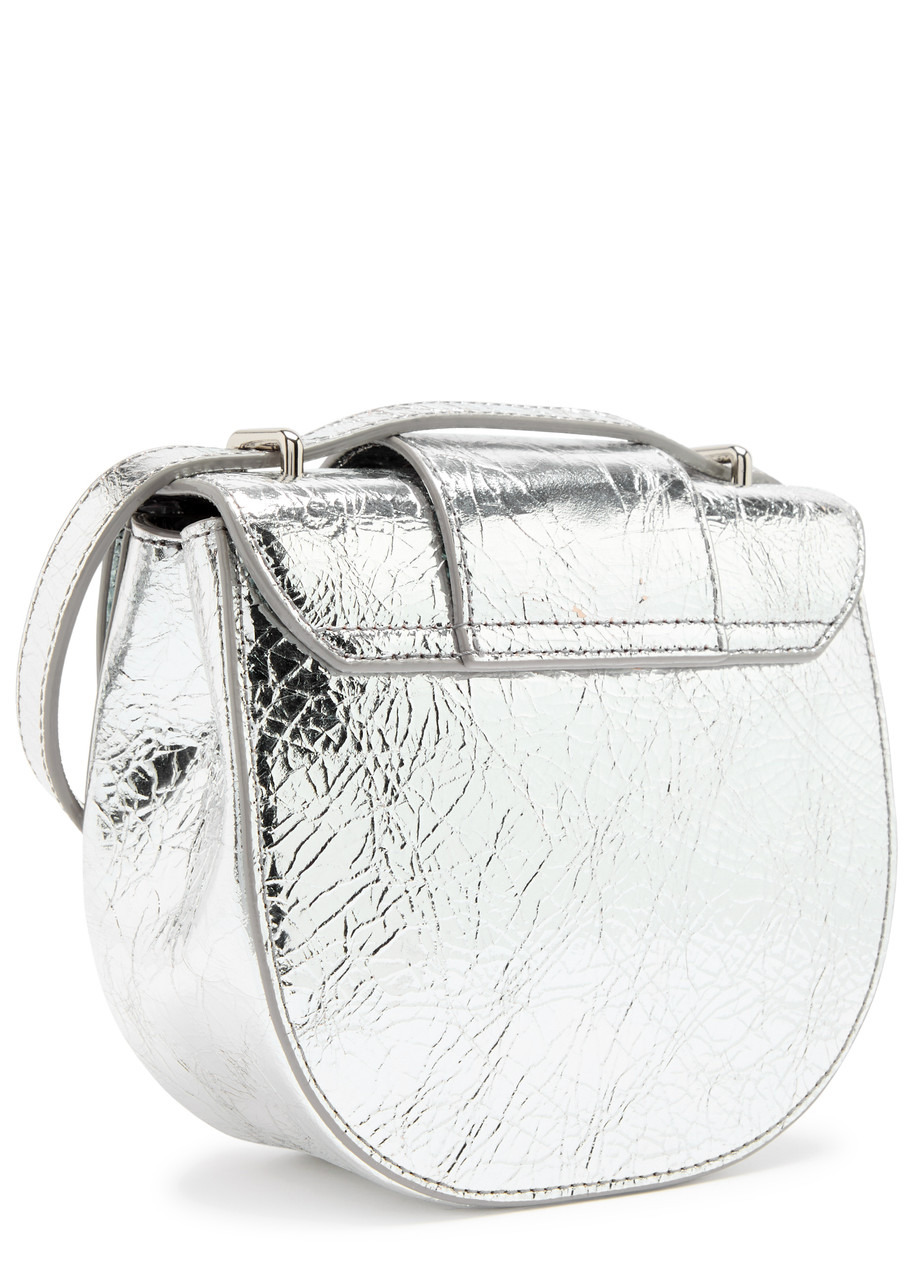 Vivienne Westwood Jodie Metallic Leather Saddle bag - 2