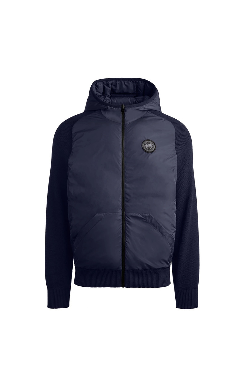 HYBRIDGE KNIT REVERSIBLE HOODY BLACK LABEL 1