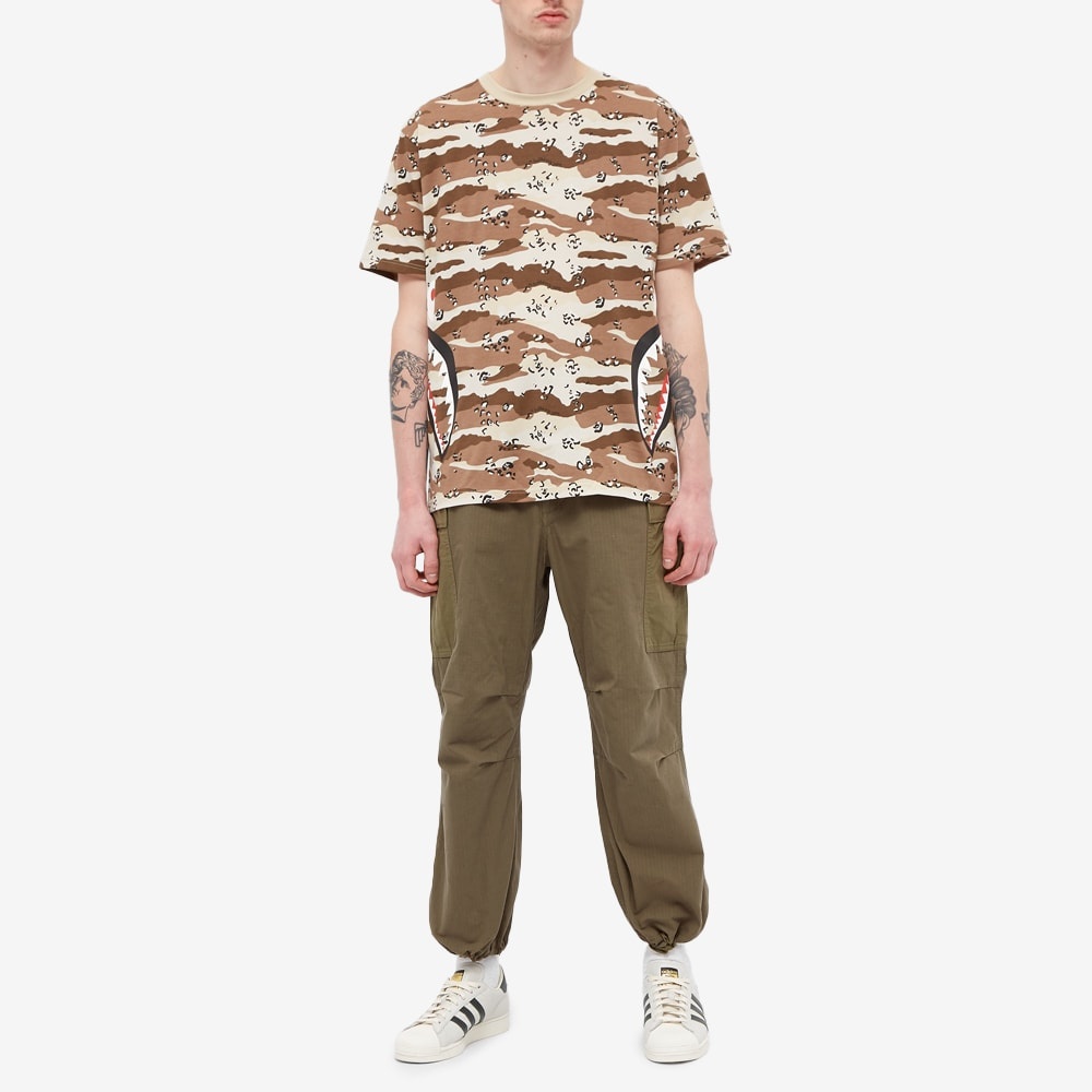 A Bathing Ape Desert Camo Side Shark Tee - 6