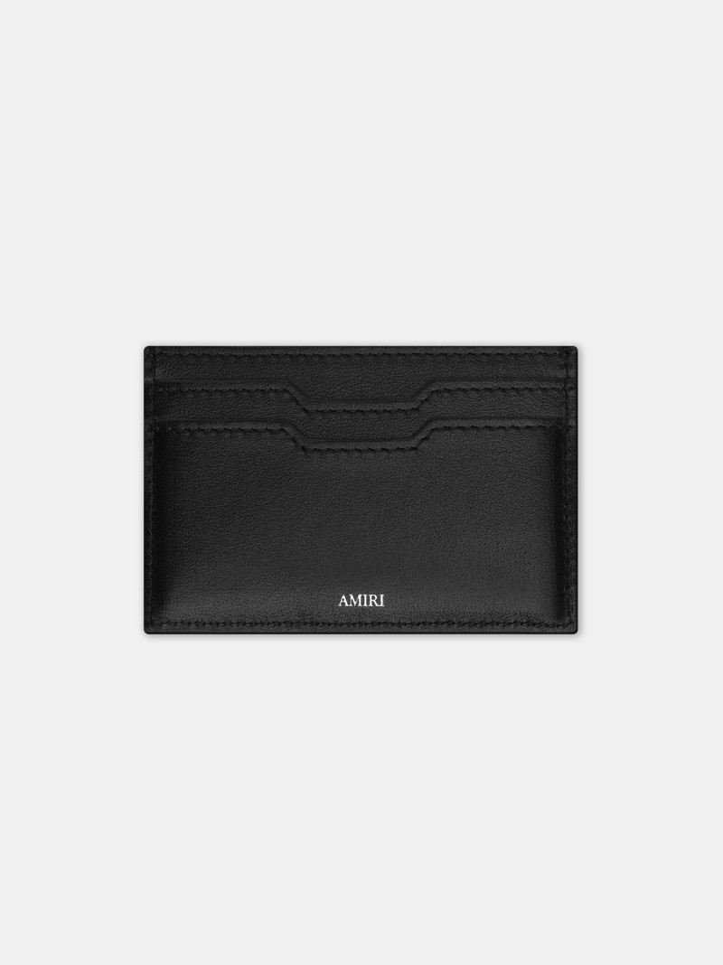 AMIRI THREE STAR LEATHER CARD HOLDER outlook