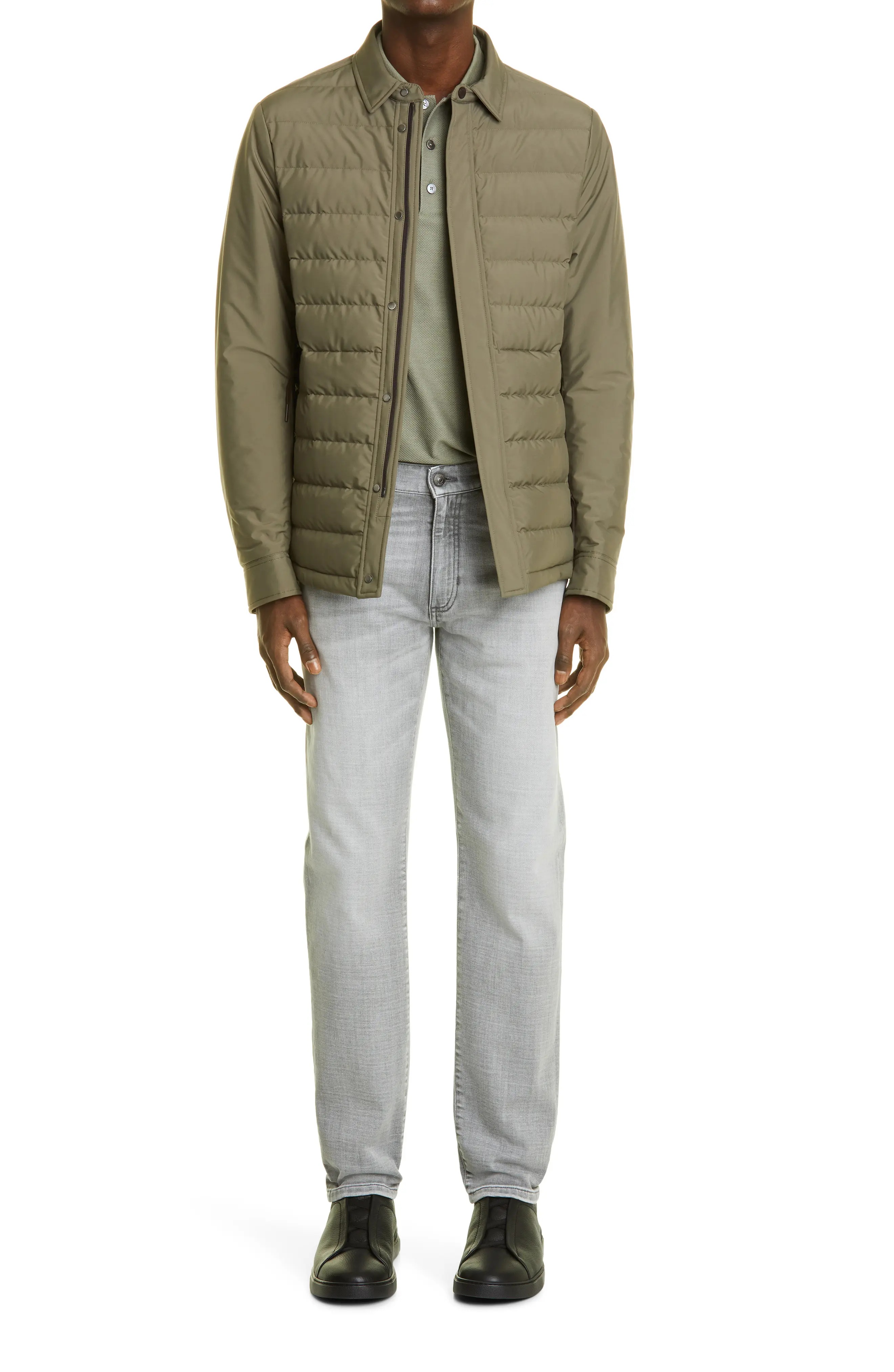 Stratos Quilted Down Shirt Jacket - 7