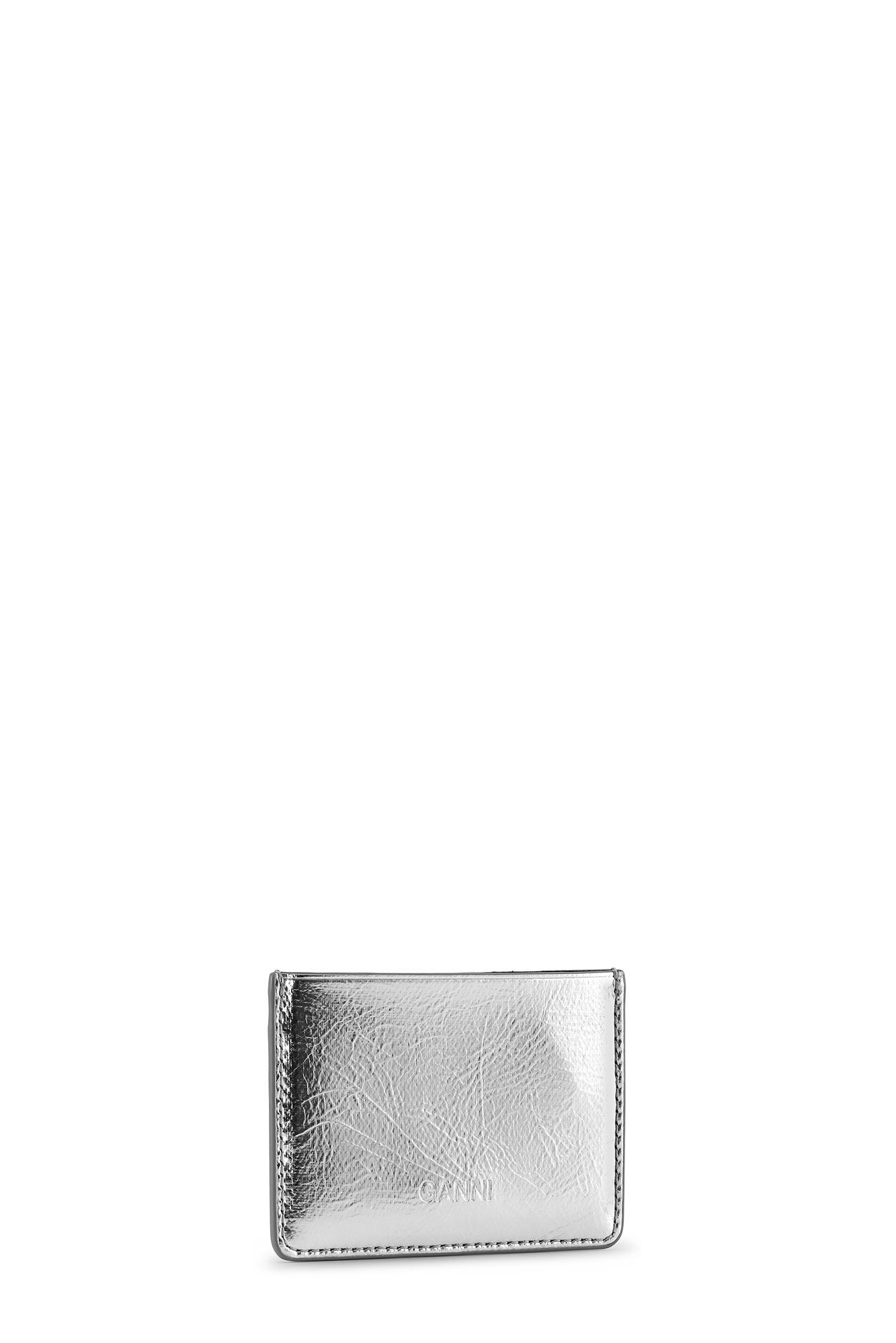 SILVER GREEN GANNI BOU CARD HOLDER - 2