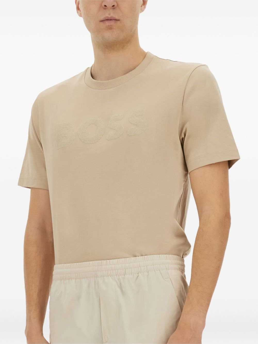 embossed-logo T-shirt - 3