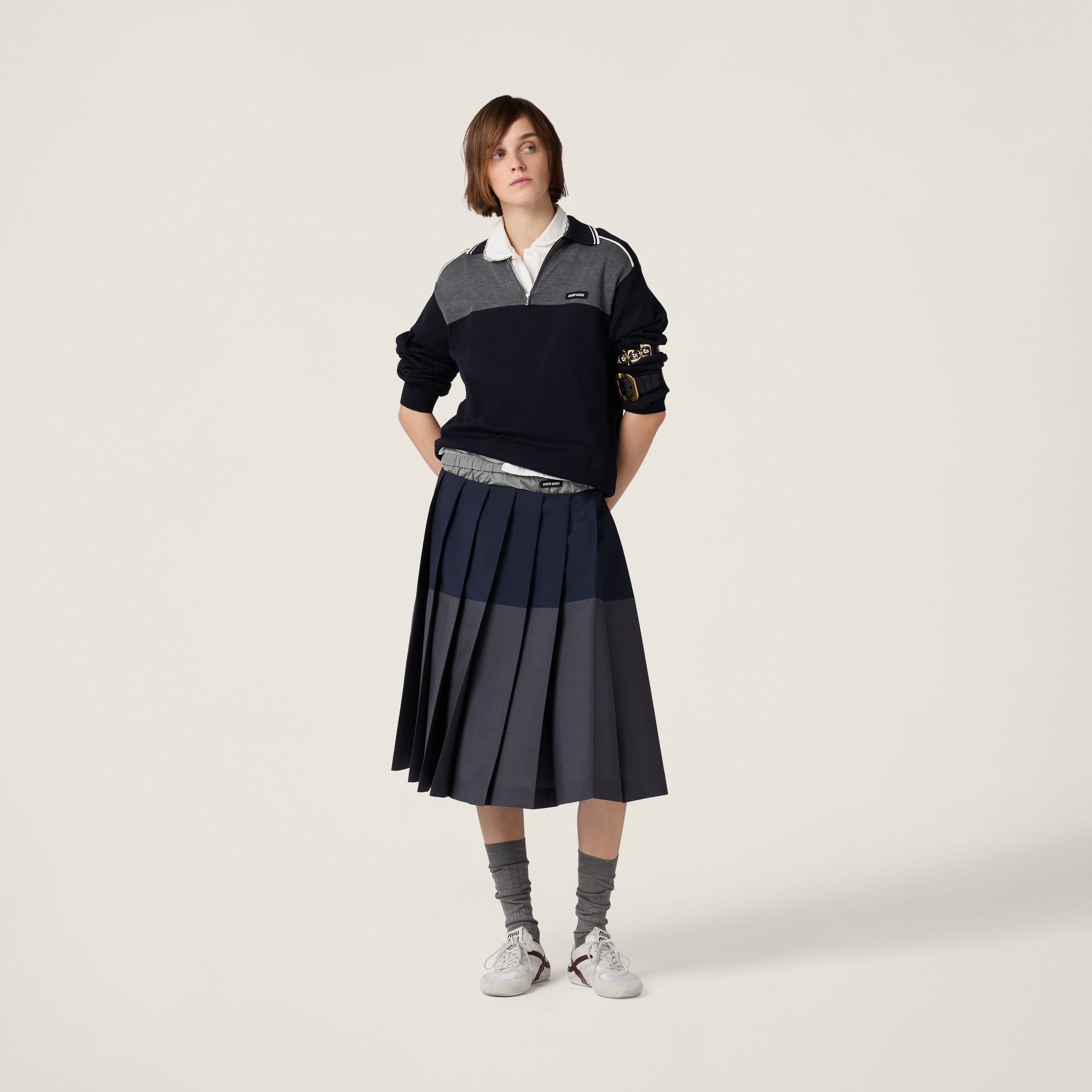Cotton and silk polo shirt - 2