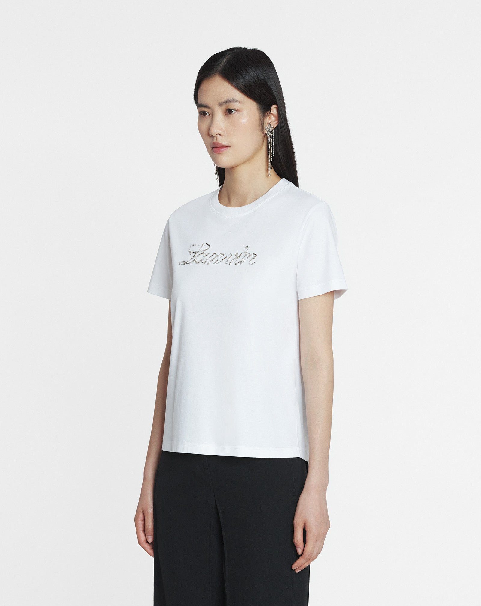 LANVIN BEAD EMBROIDERED T-SHIRT - 3