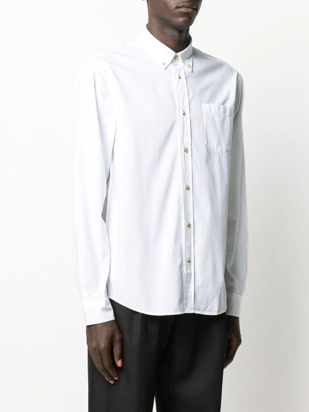 poplin button-down shirt - 3