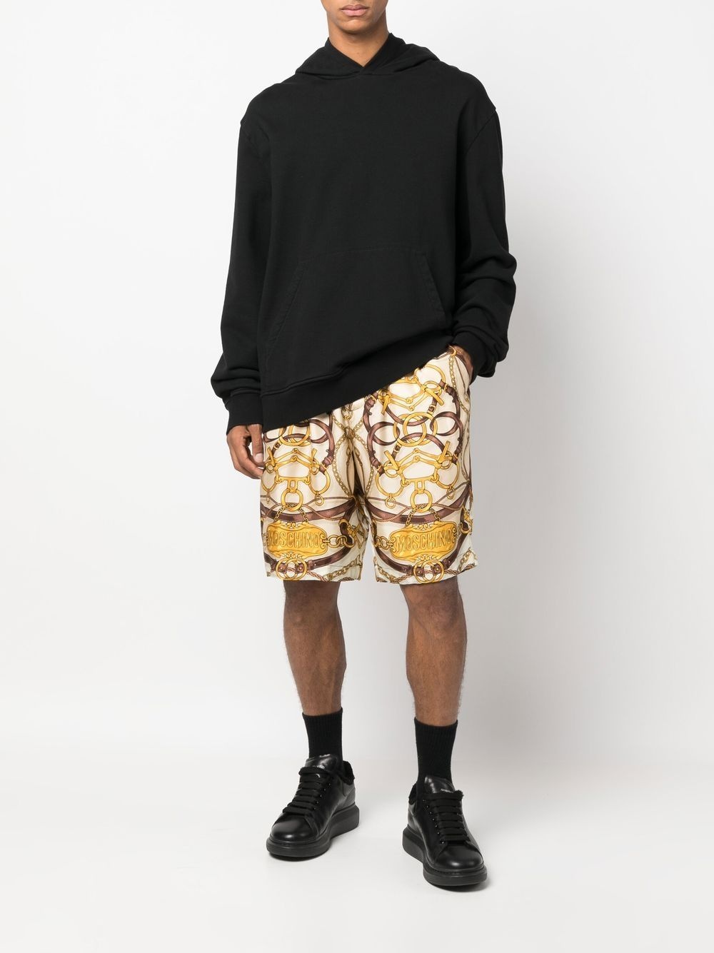 TEDDY-PRINT SILK SHORTS - 3
