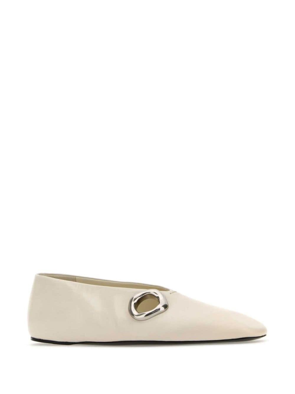 leather ballerina shoes - 2