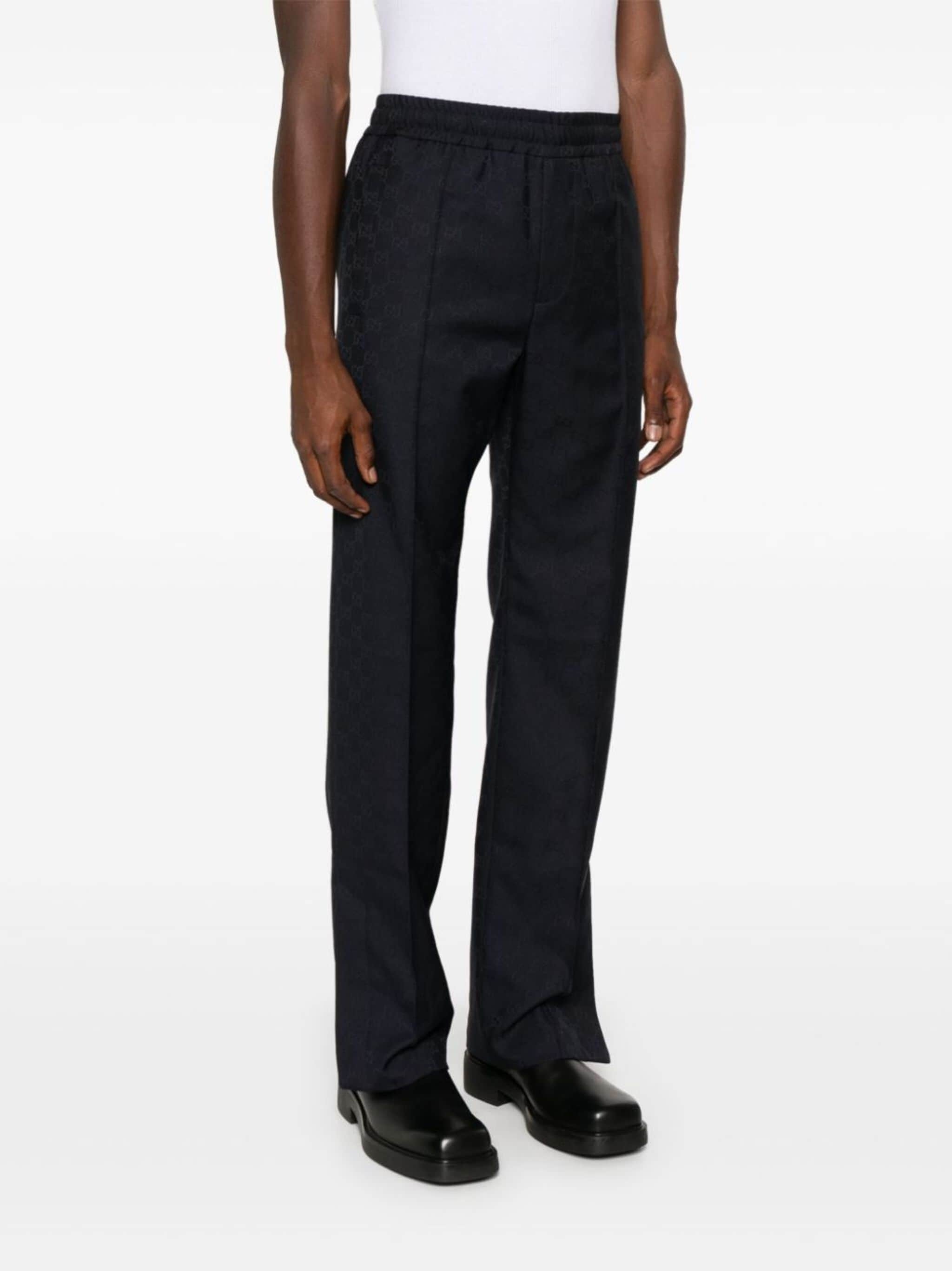 GG Supreme-jacquard straight trousers - 3