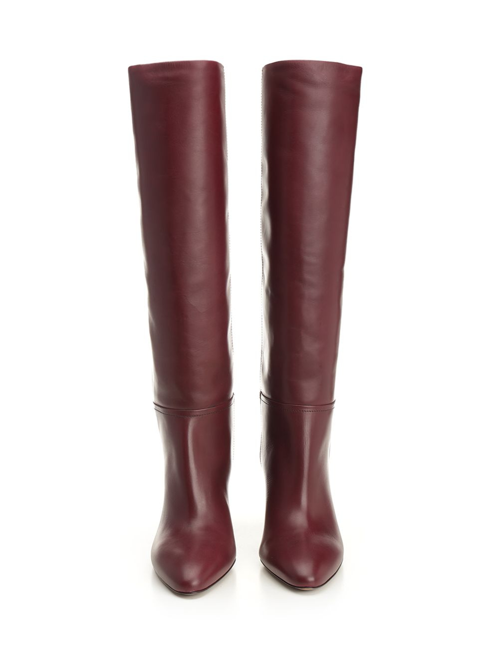 Lavinia Boot 75 Calf Leather Boots Bordeaux - 5