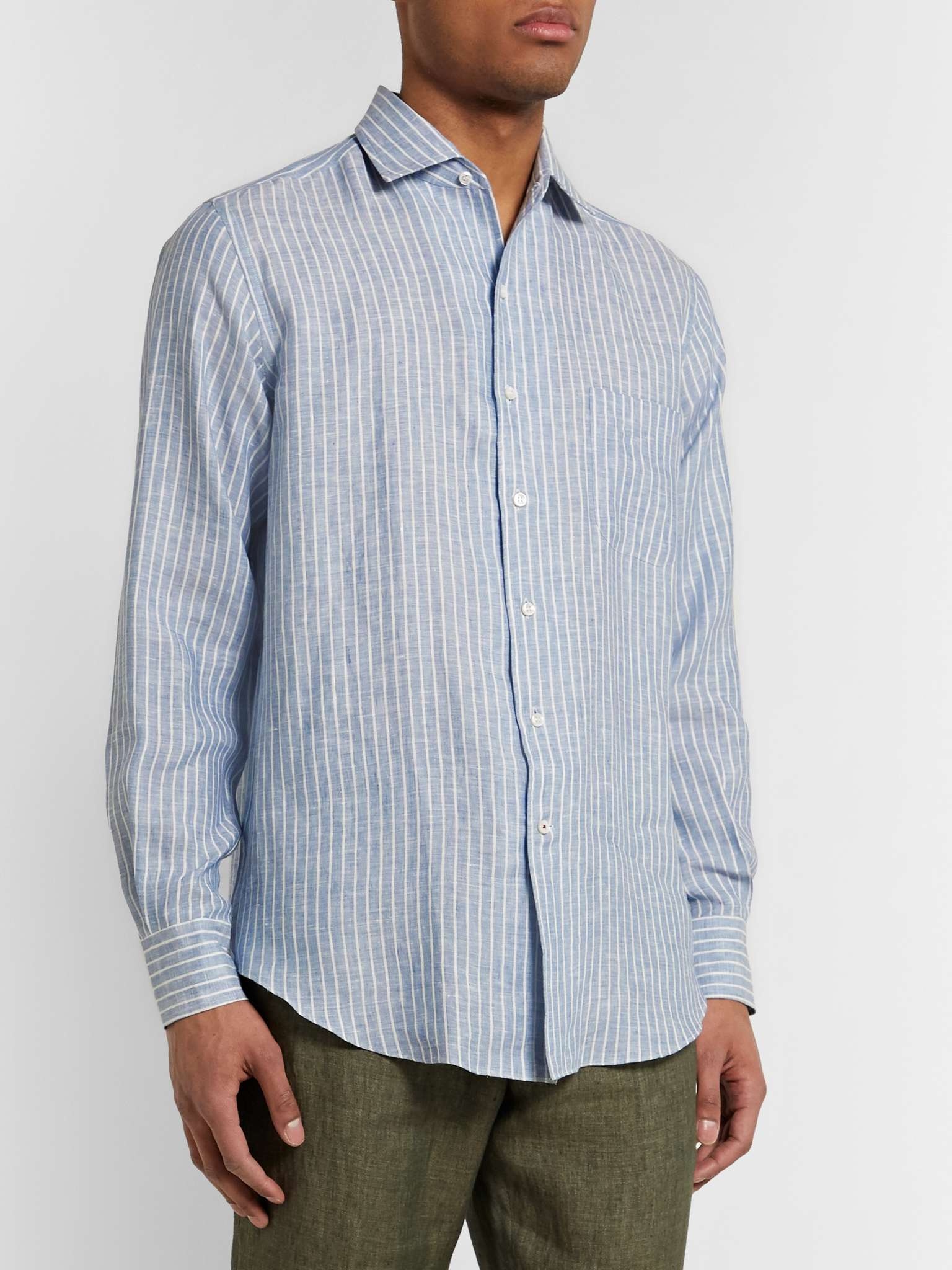 Striped Linen Shirt - 4