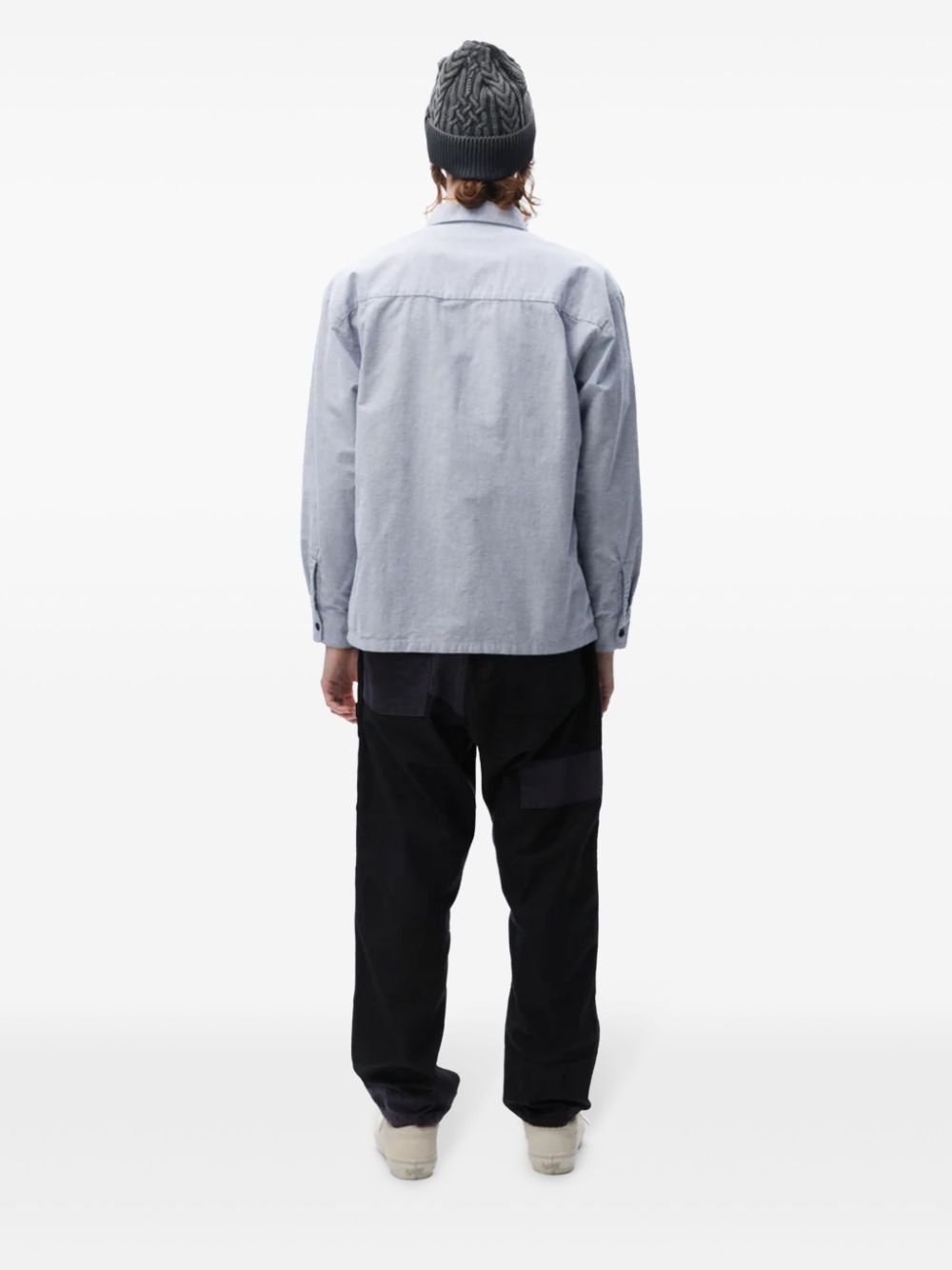 logo-embroidered shirt - 3