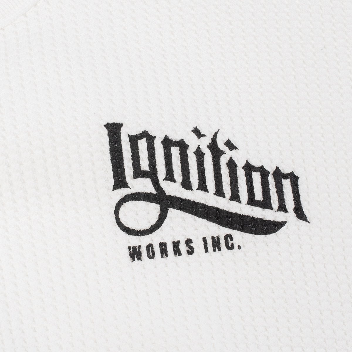 IGW-503 Ignition Works Logo Thermal Crew Neck Long Sleeved Top - Black or White - 12