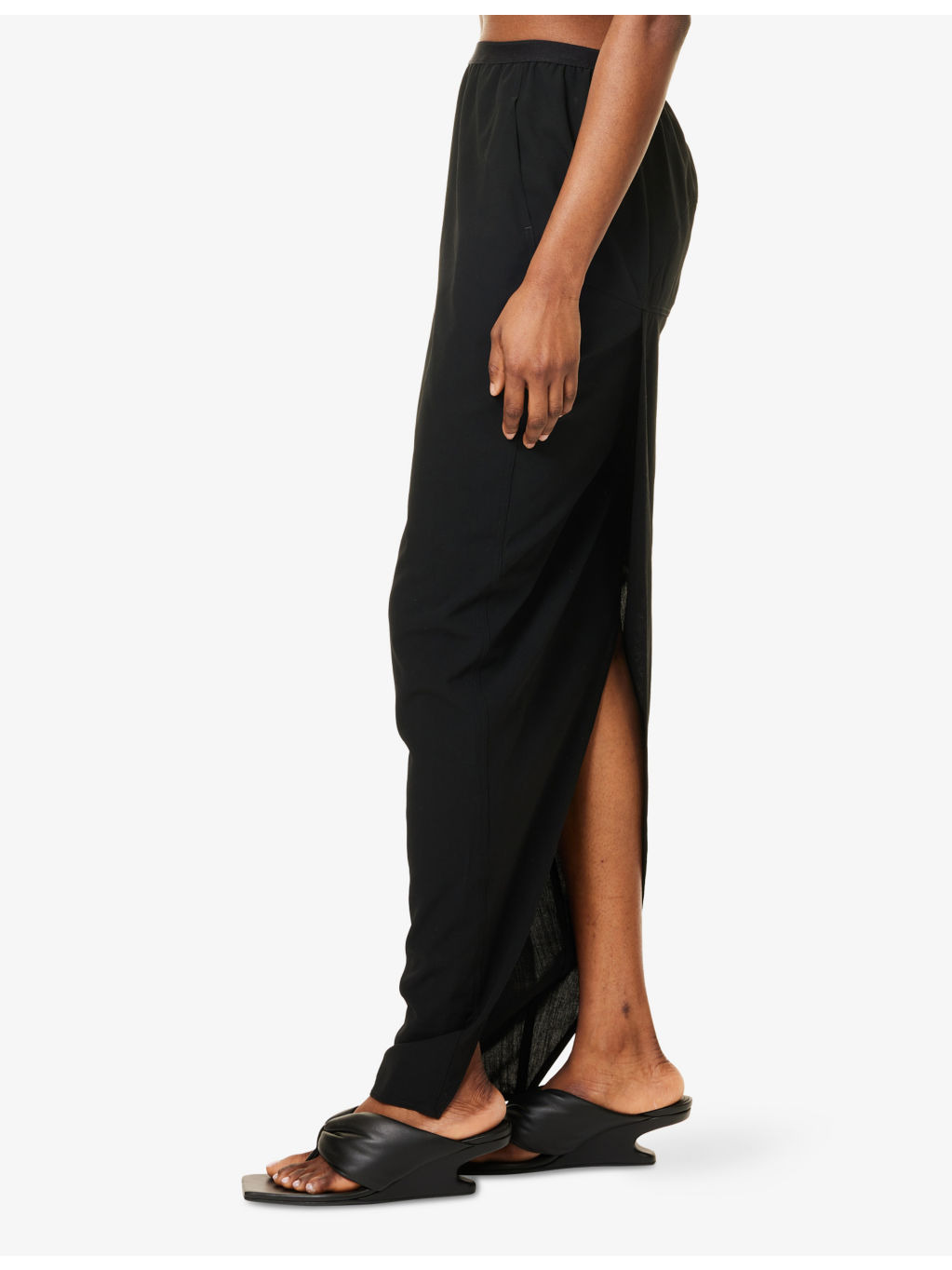 Pillar Wrap Wool Maxi Skirt - 3