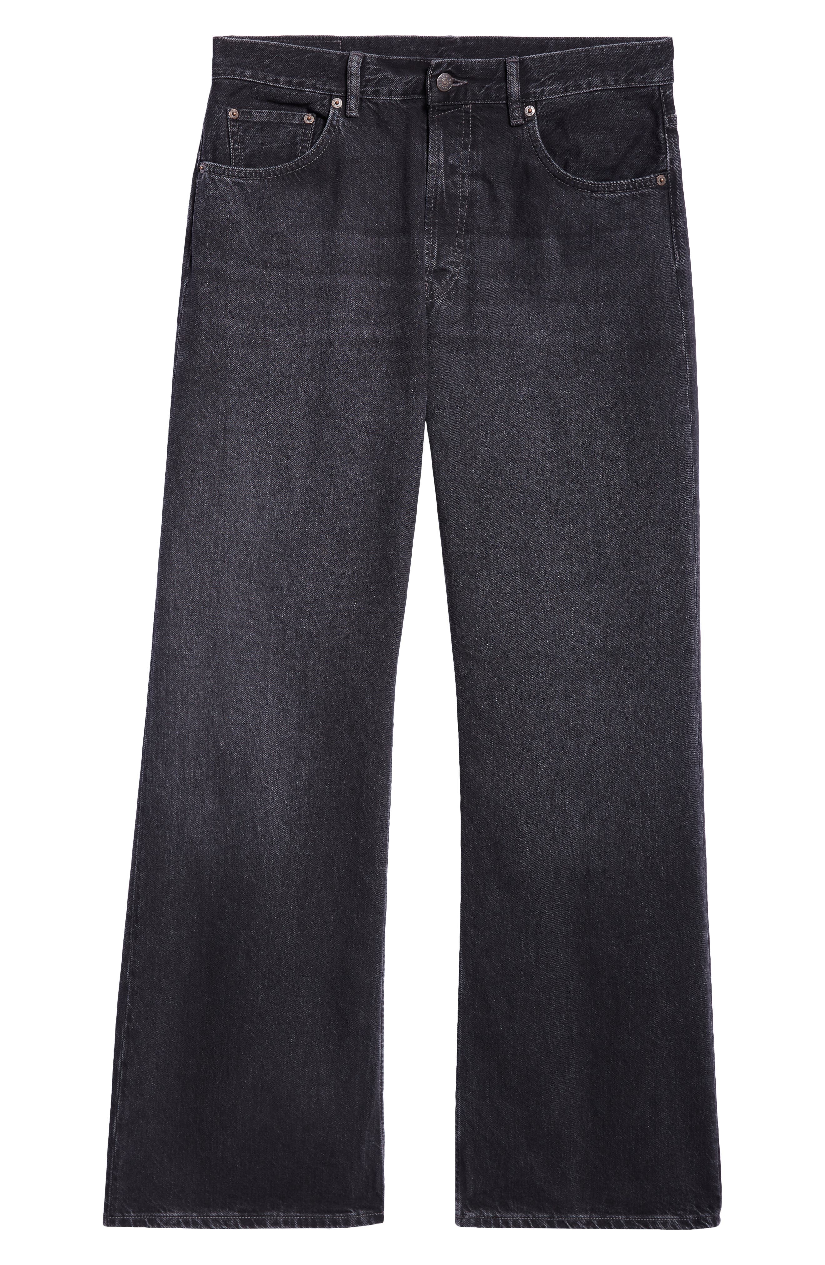 Acne Studios 2021 Loose Fit Jeans in Black at Nordstrom - 6