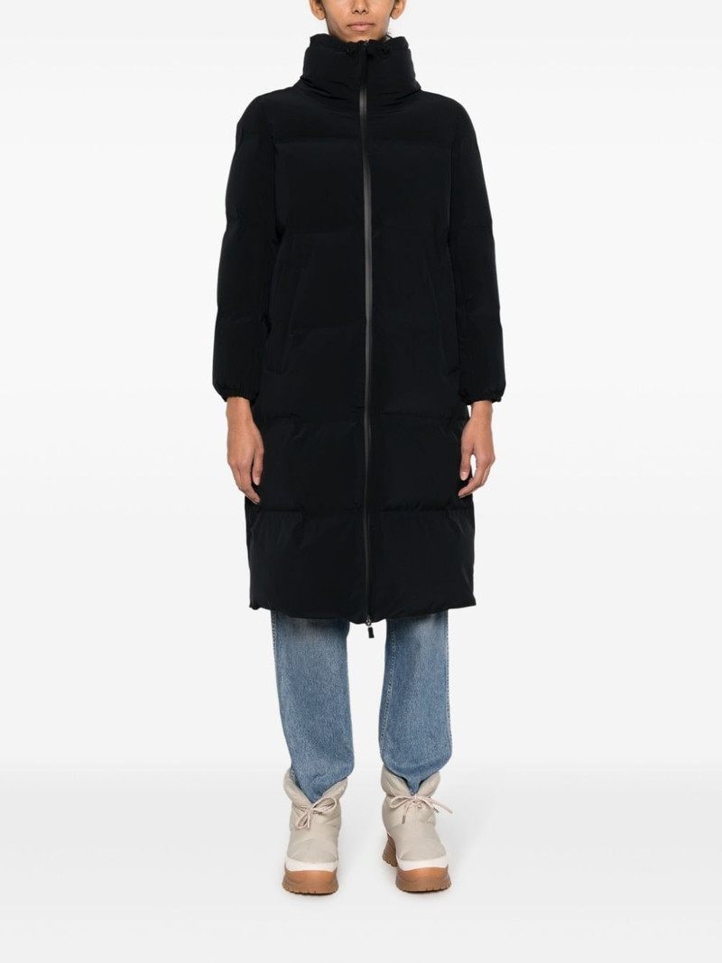 Herno padded zip-up trench coat outlook