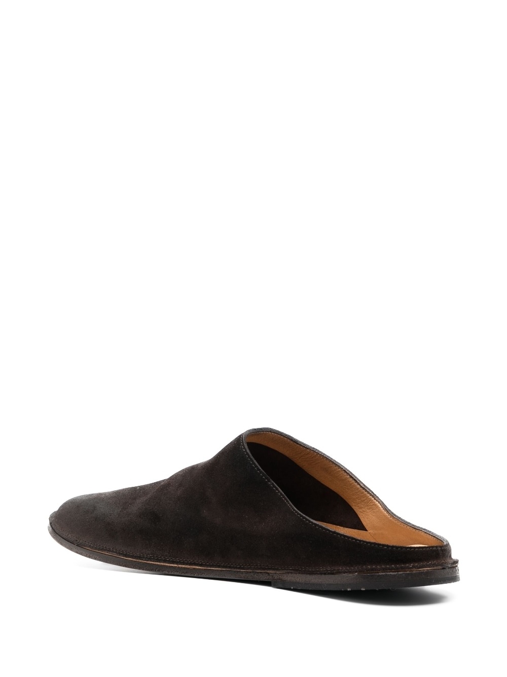 round toe suede slippers - 3