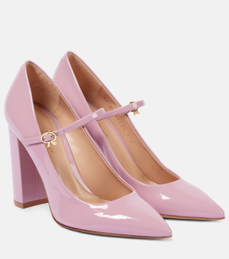 Ribbon Jane patent leather pumps 1