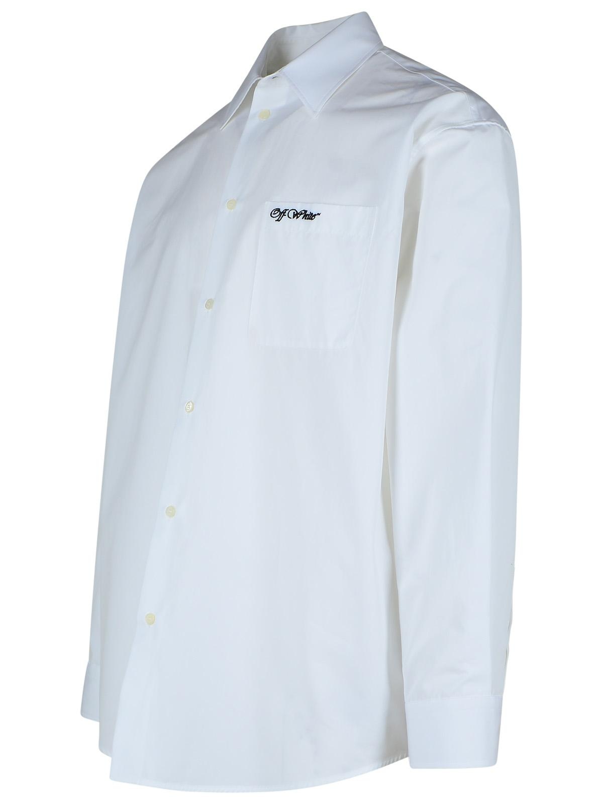 Off-White 'College' White Cotton Shirt Man - 2