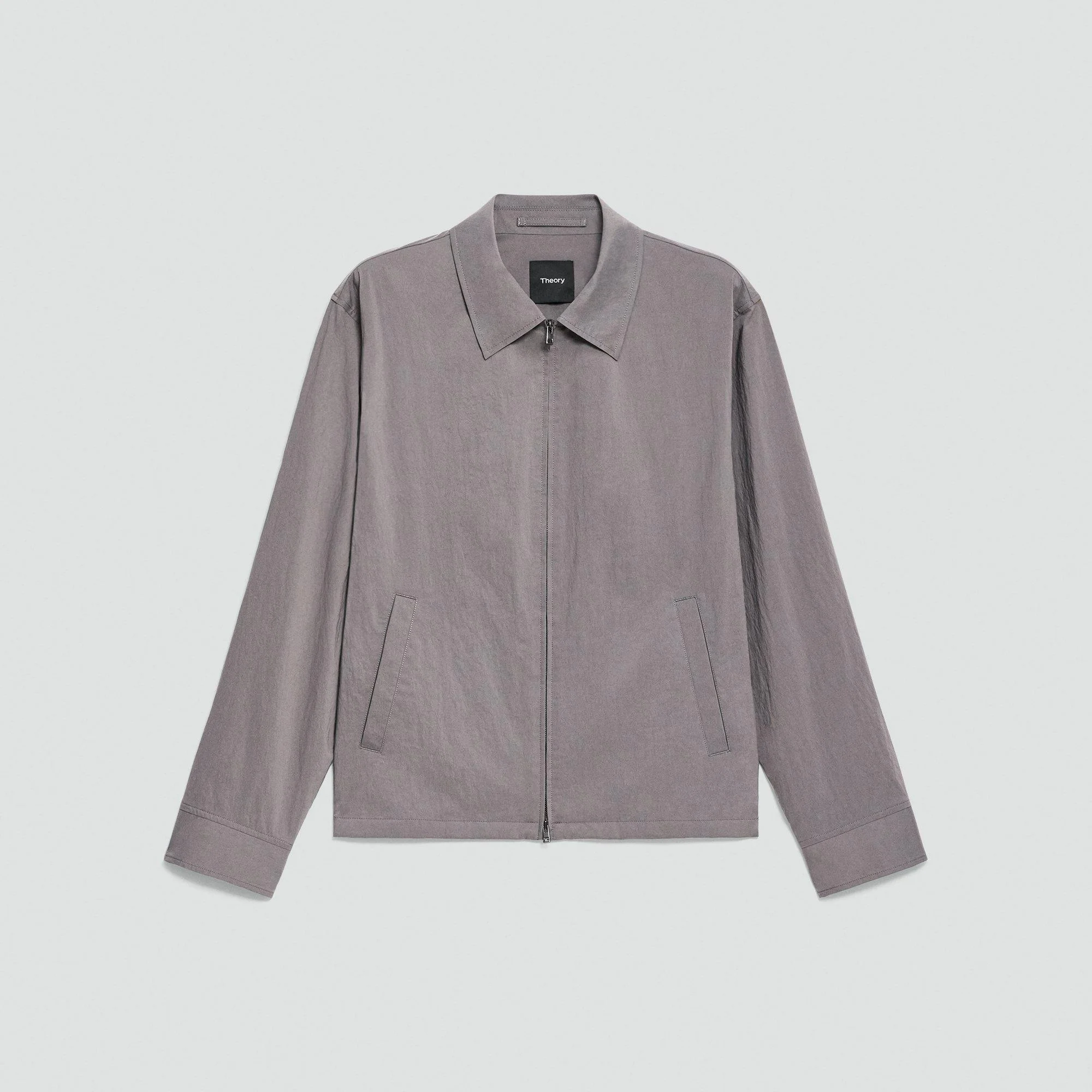City Zip Jacket in Textured Nylon - 1