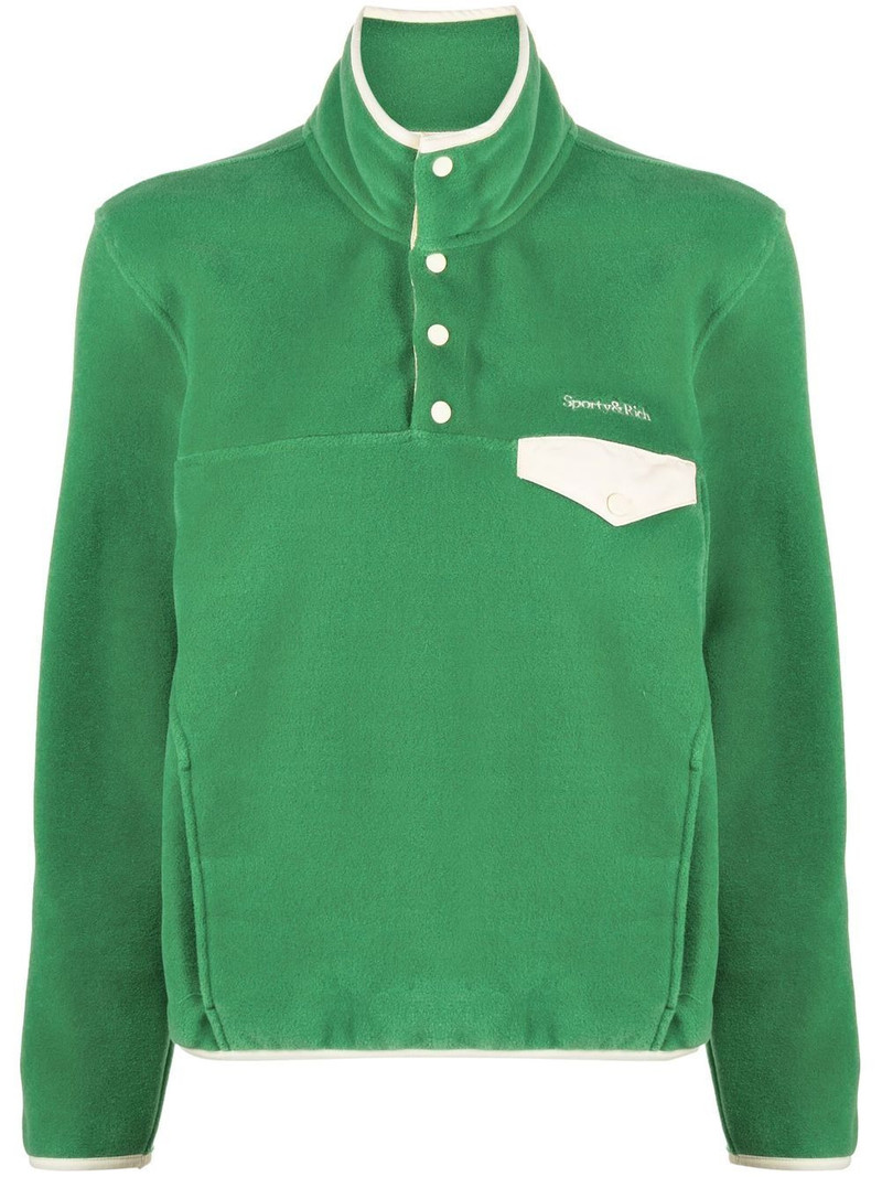 funnel neck long-sleeved jumper 1
