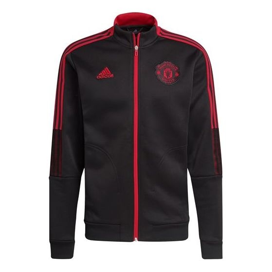 adidas Manchester United Soccer/Football Casual Sports Jacket Black GR3901 - 1