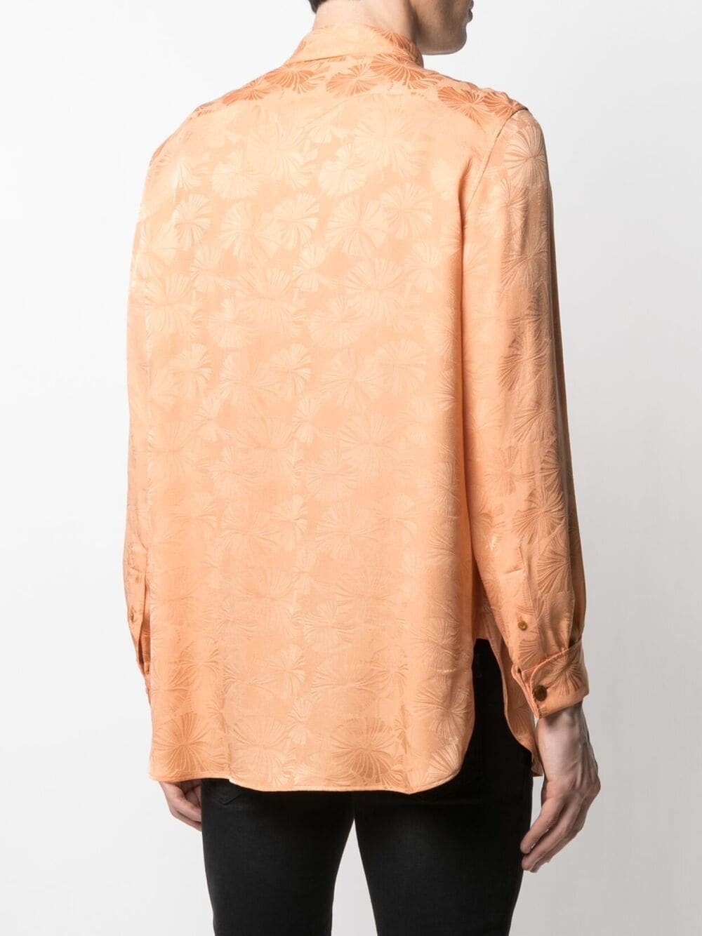 patterned-jacquard long-sleeve shirt - 4