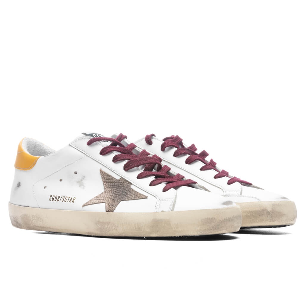 GOLDEN GOOSE SUPER-STAR SNEAKERS - WHITE/BEIGE/GOLDEN GLOW - 2