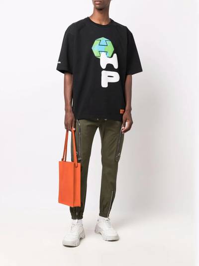 Heron Preston spray globe T-shirt outlook