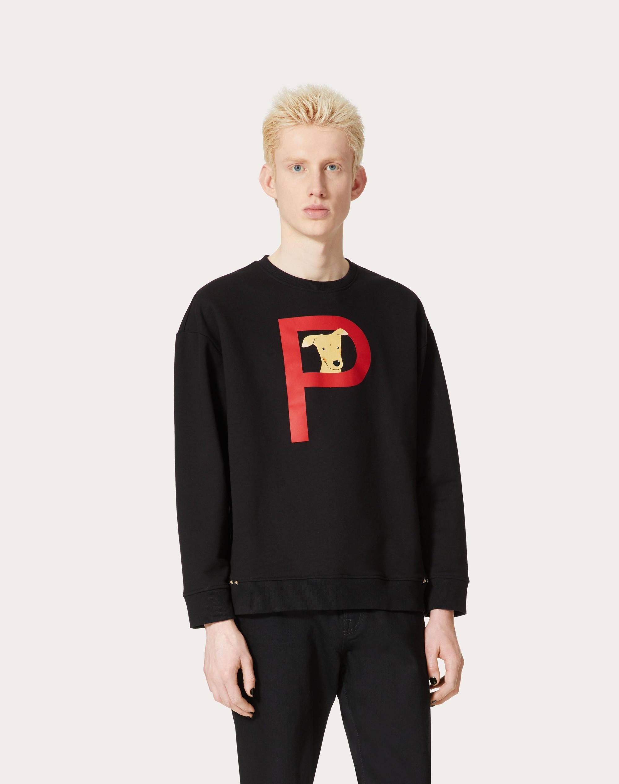 VALENTINO GARAVANI ROCKSTUD PET CUSTOMISABLE UNISEX CREWNECK SWEATSHIRT - 5