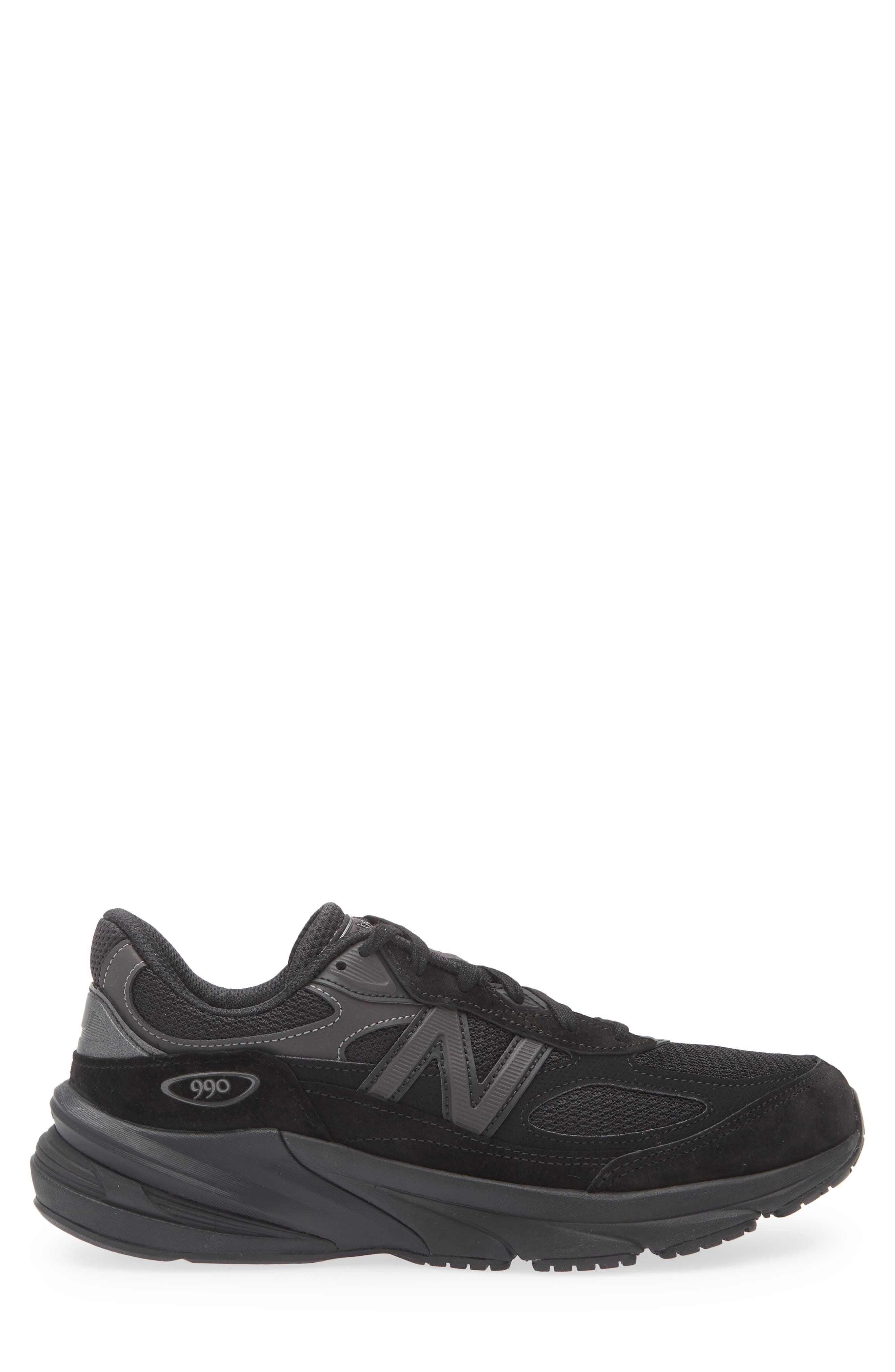 New Balance Gender Inclusive Made in USA 990 v6 Sneaker in Black/Black at Nordstrom - 3