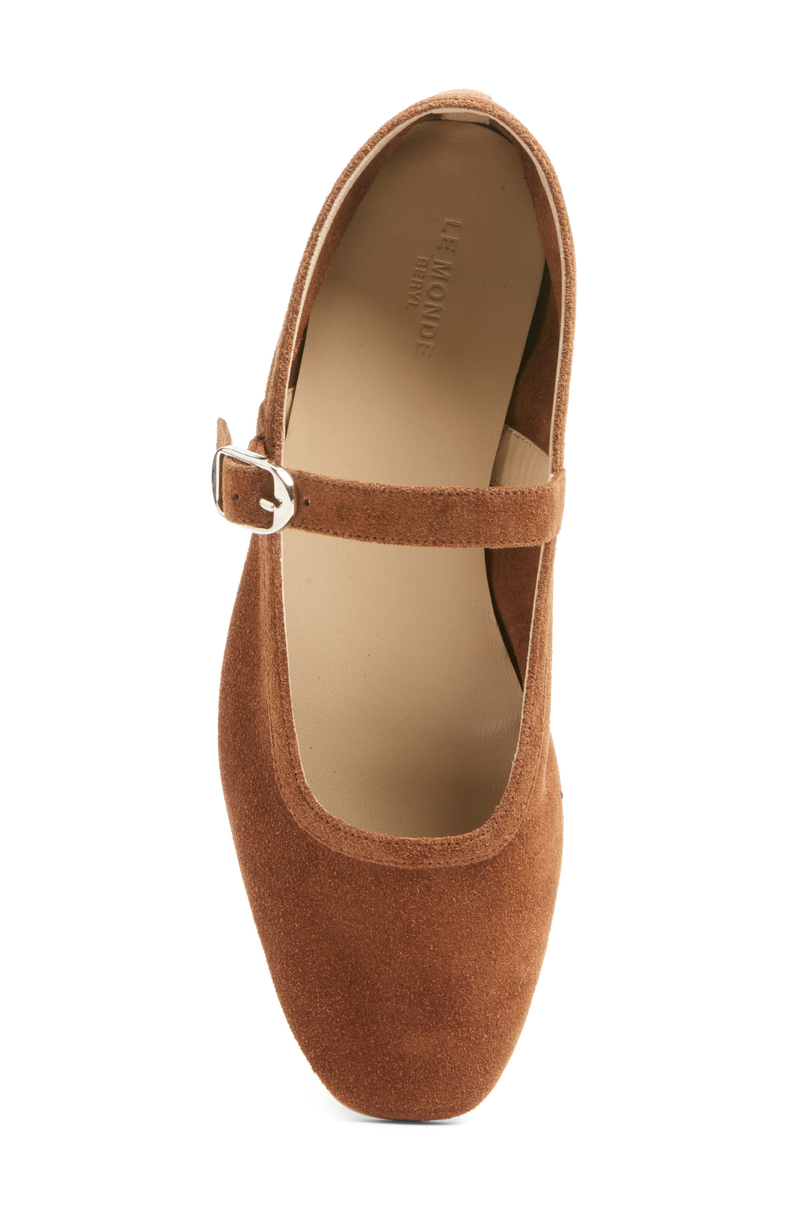 Le Monde Beryl Suede Mary Jane Flat in Dark Cinnamon at Nordstrom - 5